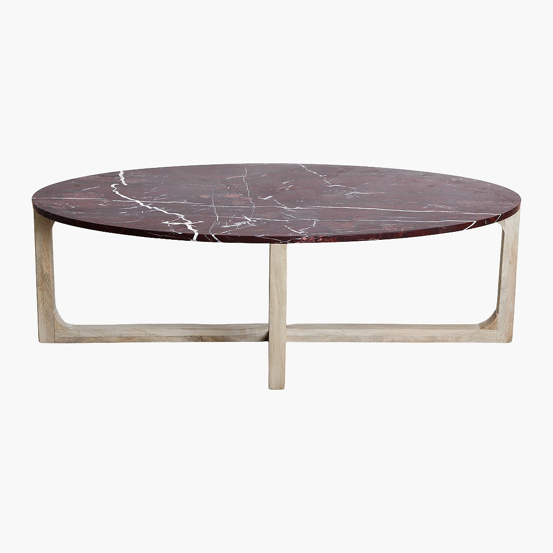 Retro Couchtisch Marble Marmor Holz oval verschiedene Maserungen