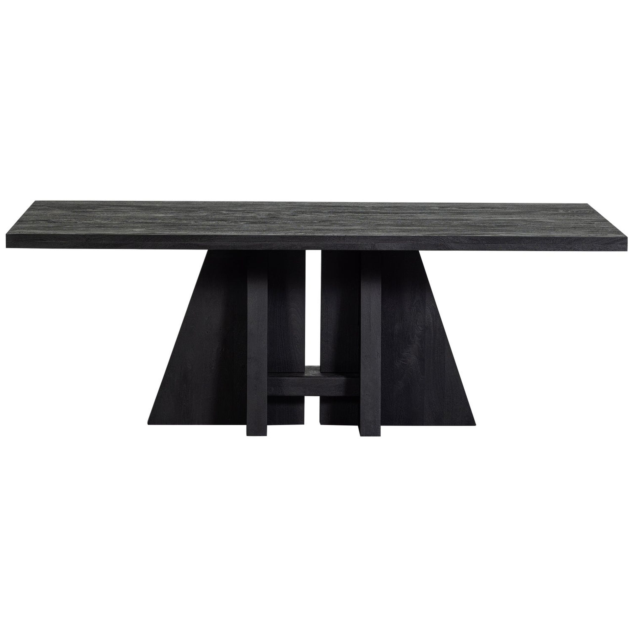 Esszimmer-Set Tripoli Massivholztisch, Bank & zwei Stühle schwarz Esszimmer-Set Tripoli Massivholztisch, Bank & zwei Stühle schwarz