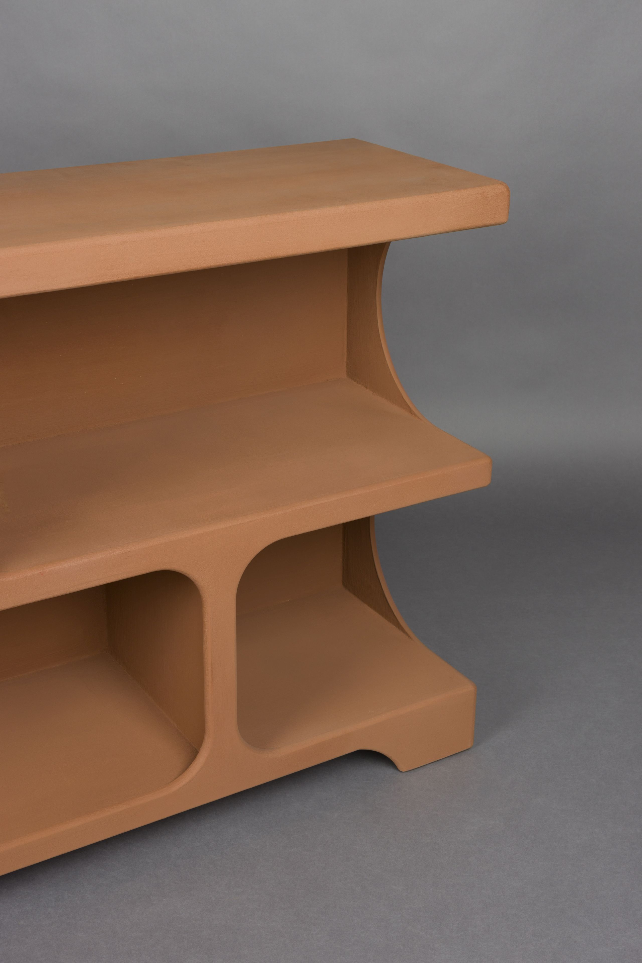 Retro Standregal Bücherregal Dundee Terracotta M