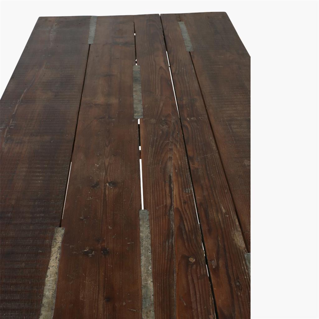 Esstisch Outdoortisch 190/80 cm Markttisch Vintage Klapptisch Braun