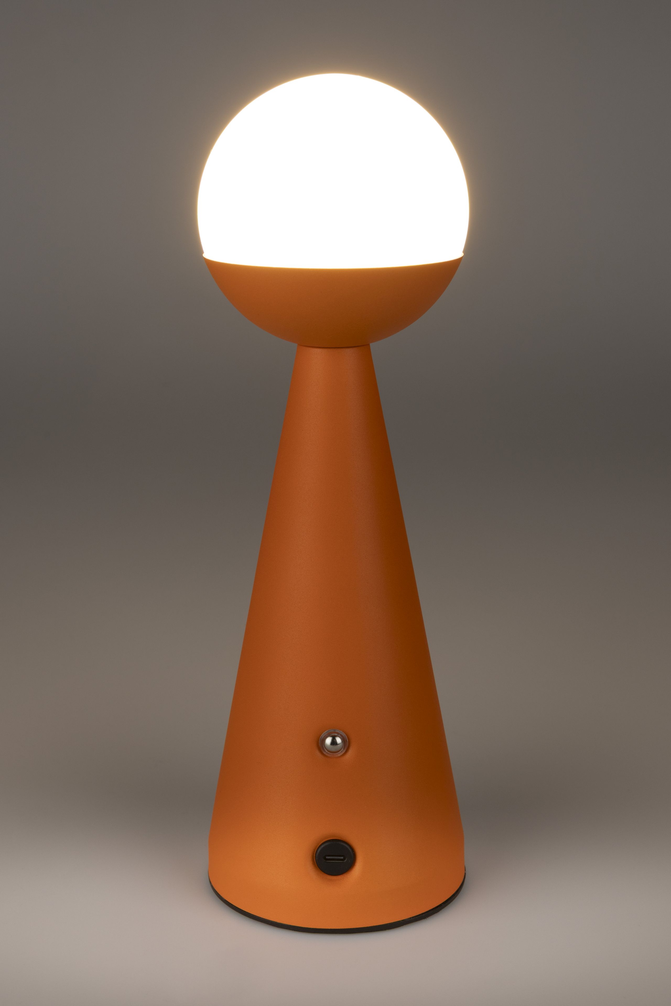 Retro LED Tischlampe Bello dimmbar Mid-Century-Design Orange