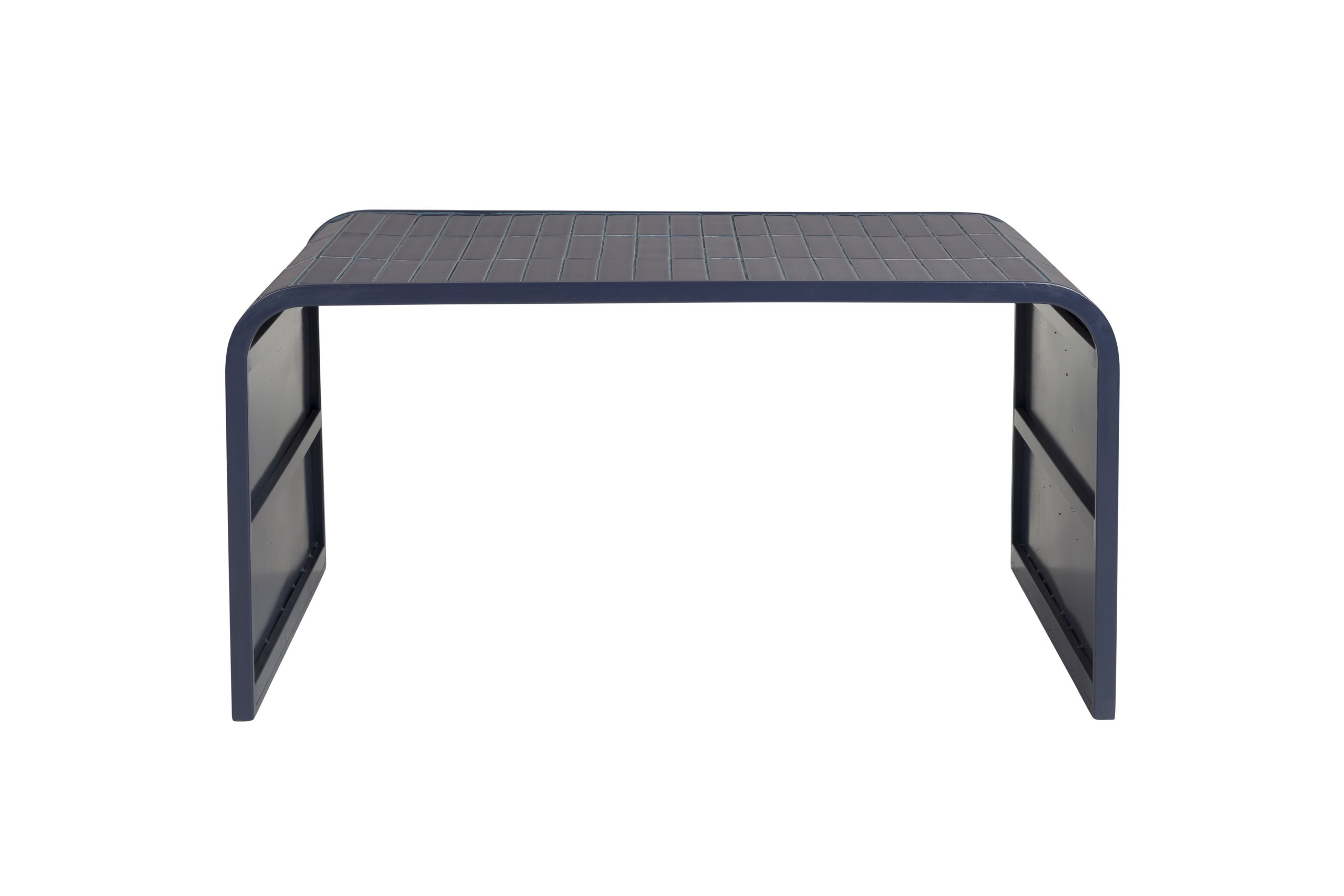 Retro Fliesentisch Tiles Couchtisch Metro Fliesen Blau