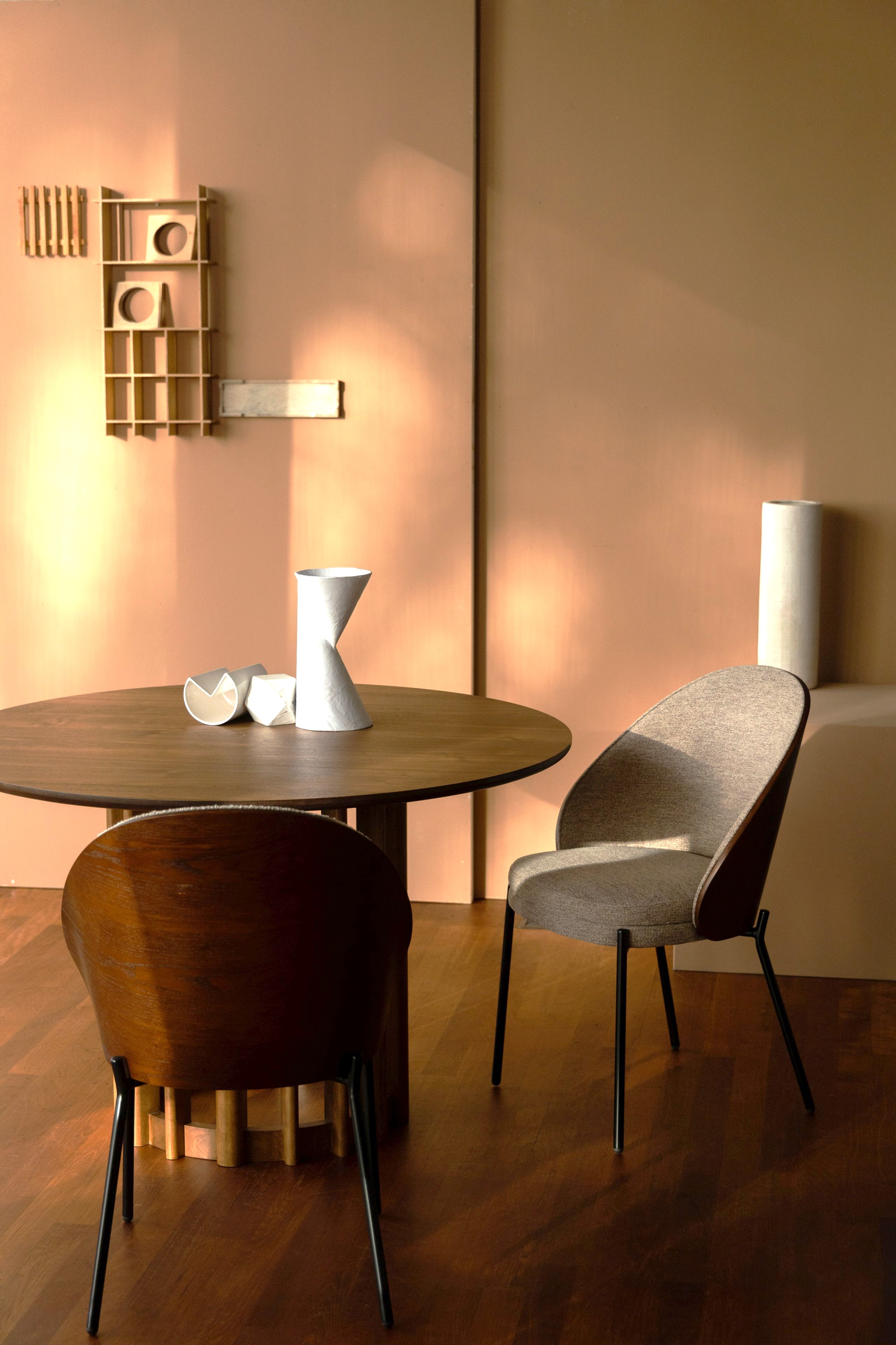 Retro Esszimmerstuhl Rodin Eschenholz Braun