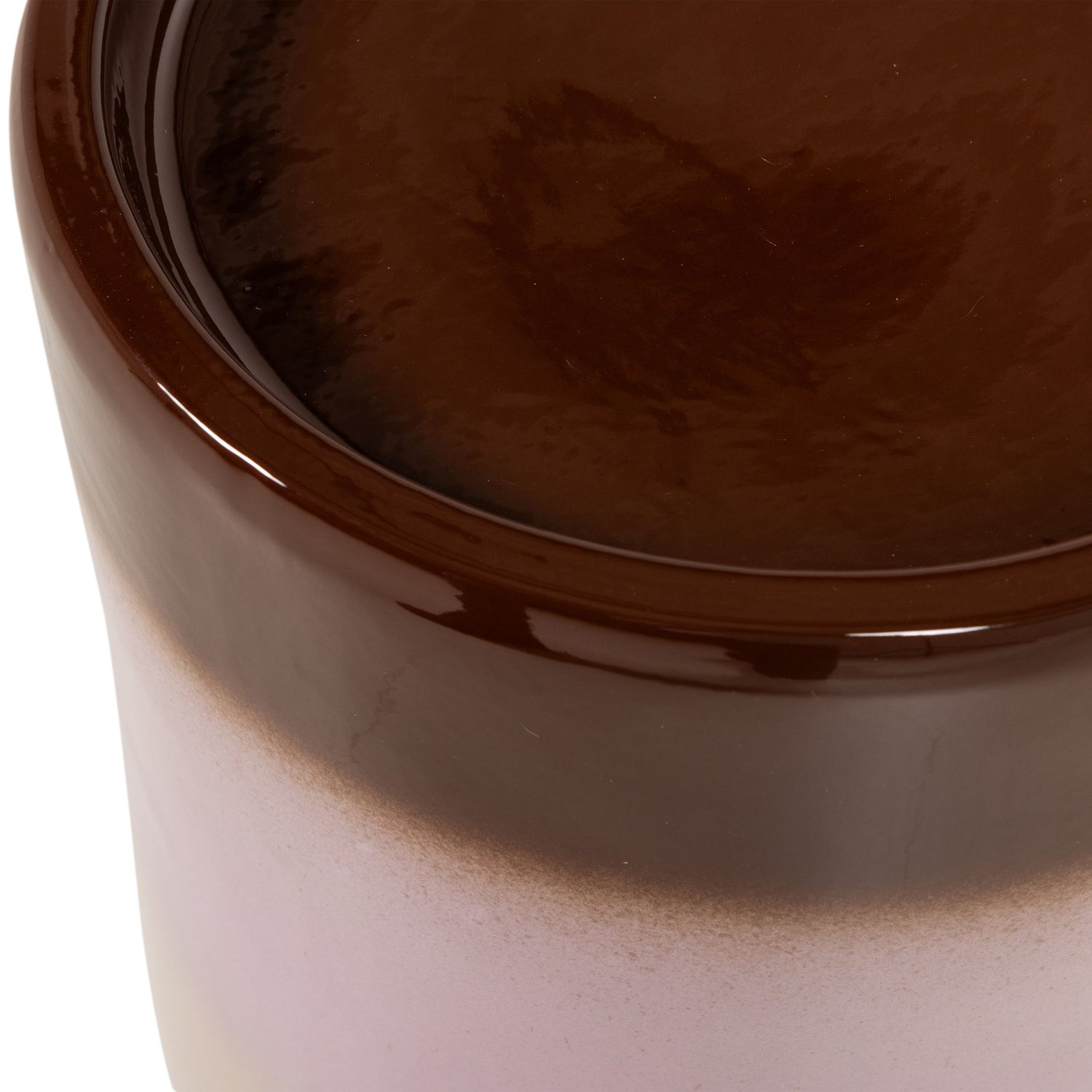 Retro Beistelltisch Keramik Ollo Beige, Rosa und Braun