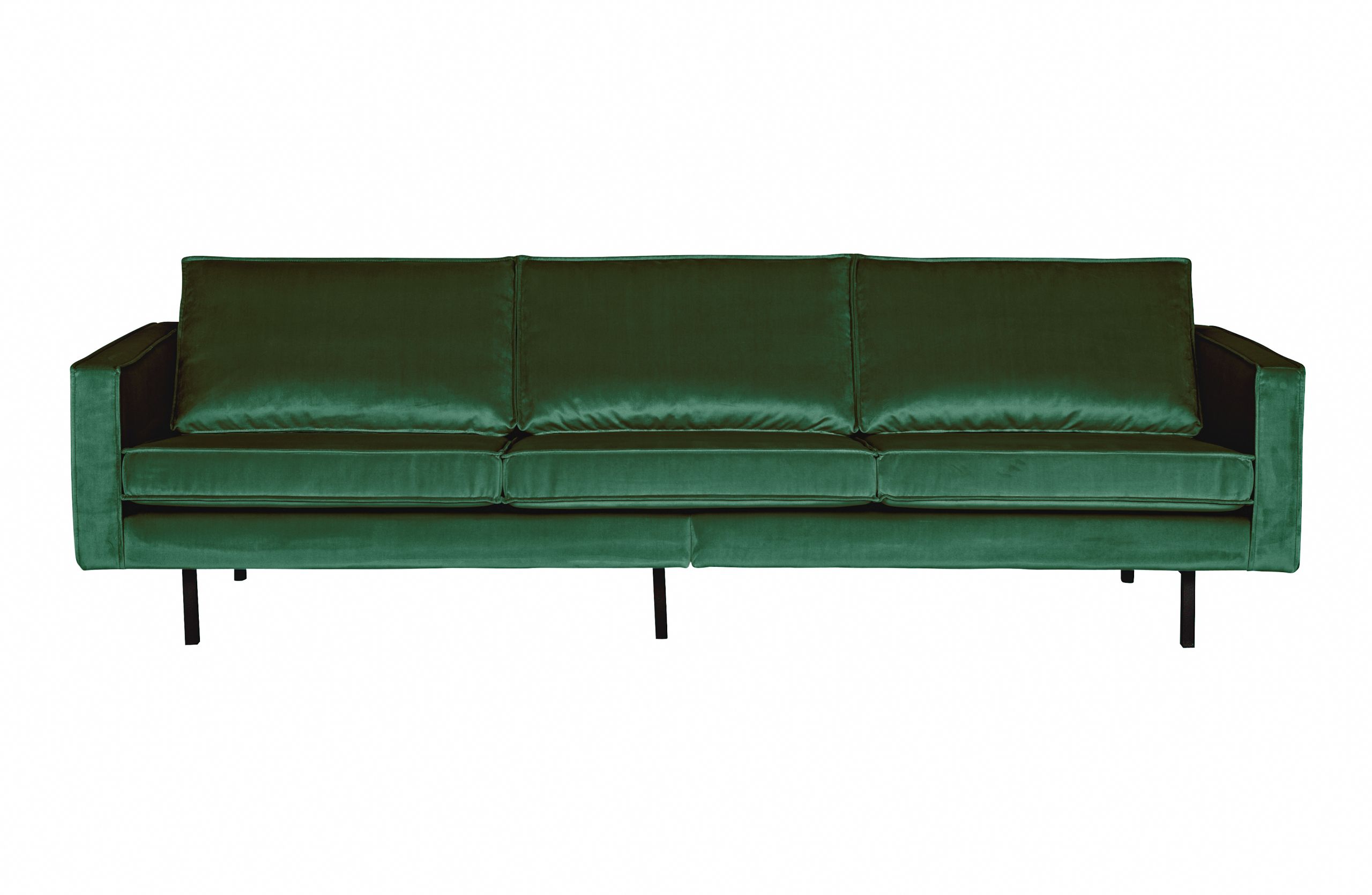 8714713065790 Retro Samtsofa Rodeo 3-Sitzer Waldgrün