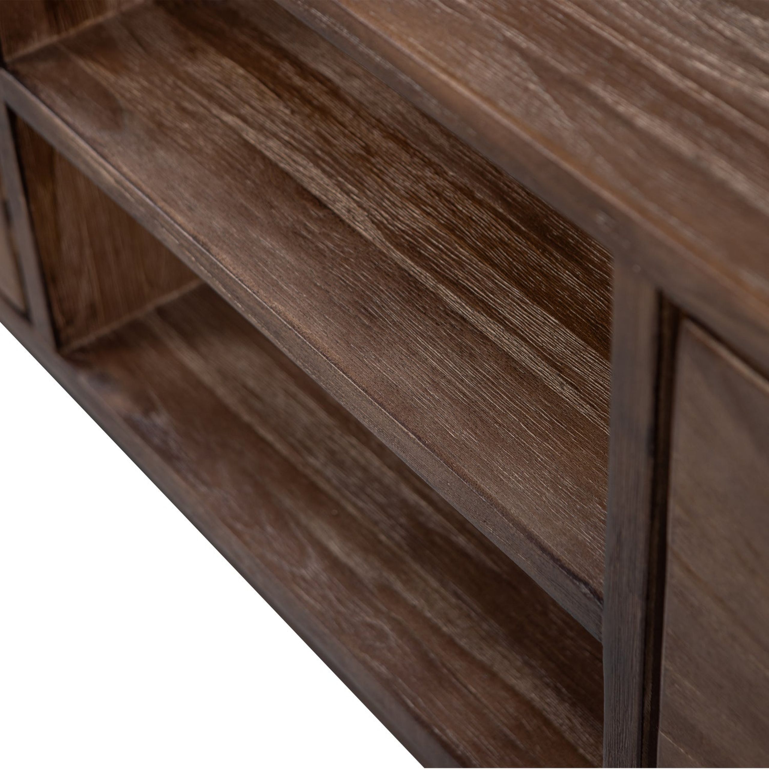 Massivholz TV-Board Sun Teakholz 4 türig 2 Fächer 200 cm