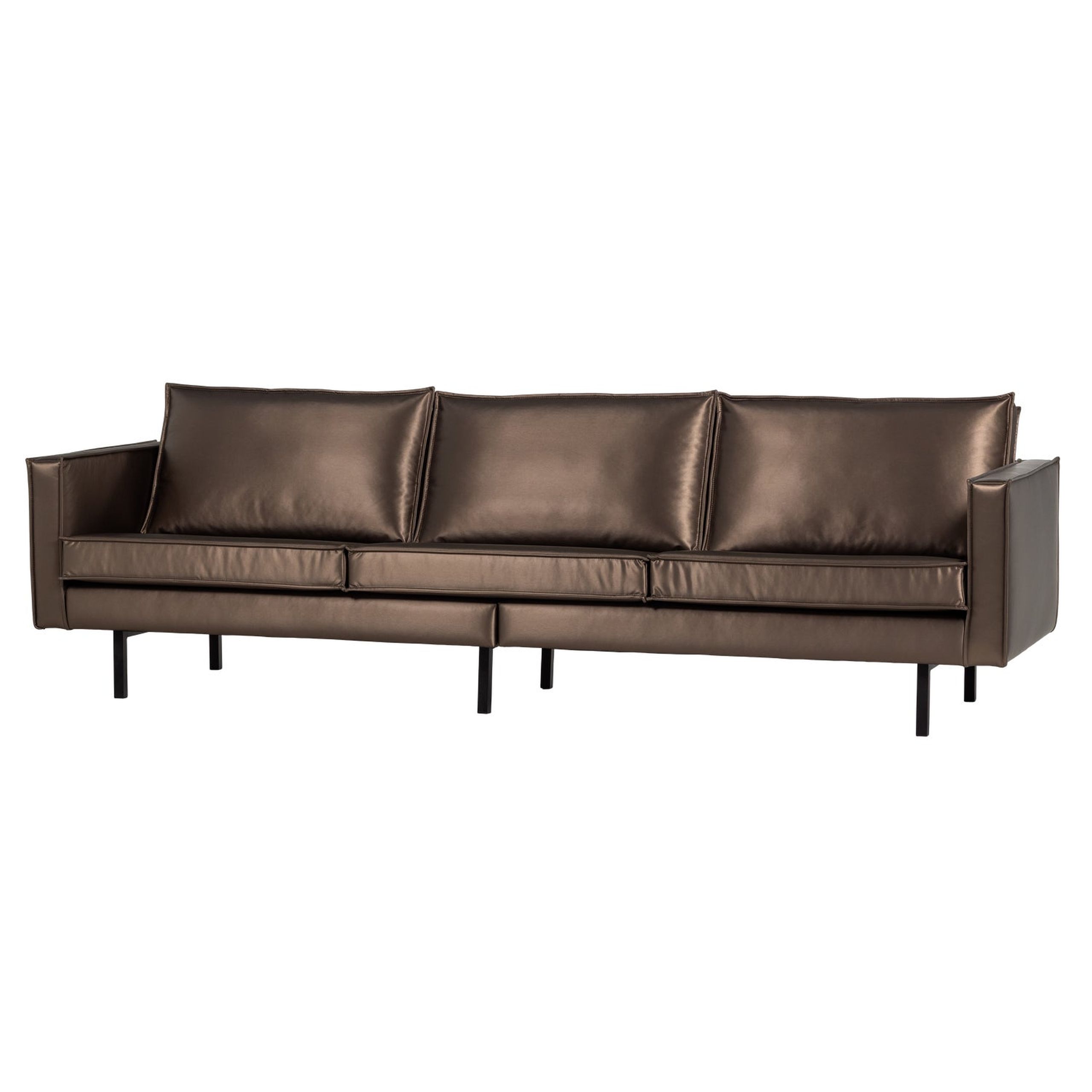 Retro Sofa Rodeo 3-Sitzer Metallic Kupfer Braun Retro Sofa Rodeo 3-Sitzer Metallic Kupfer Braun