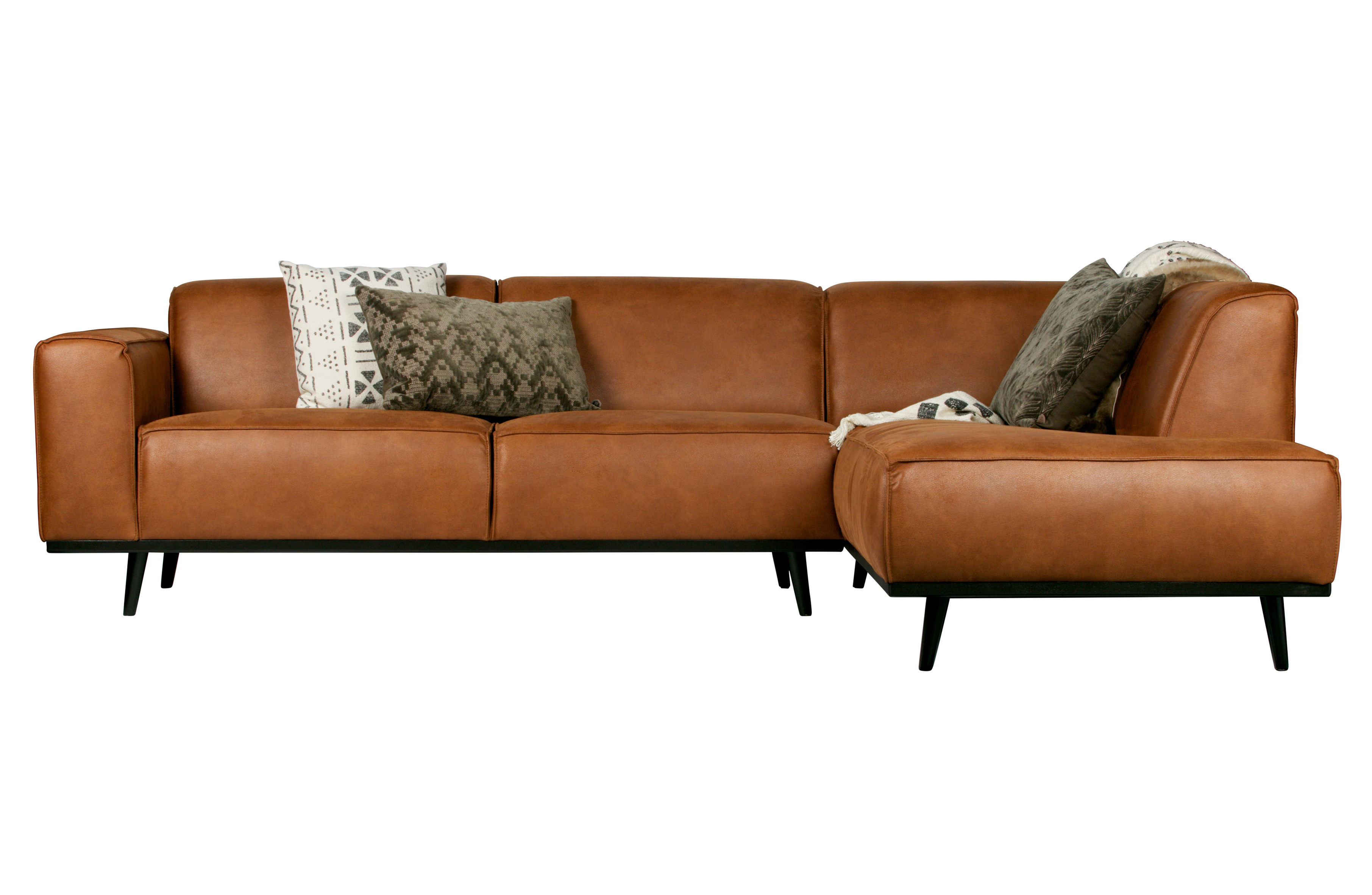 Ecksofa Recycle Leder Statement Cognac Rechts oder Links 274 x 210