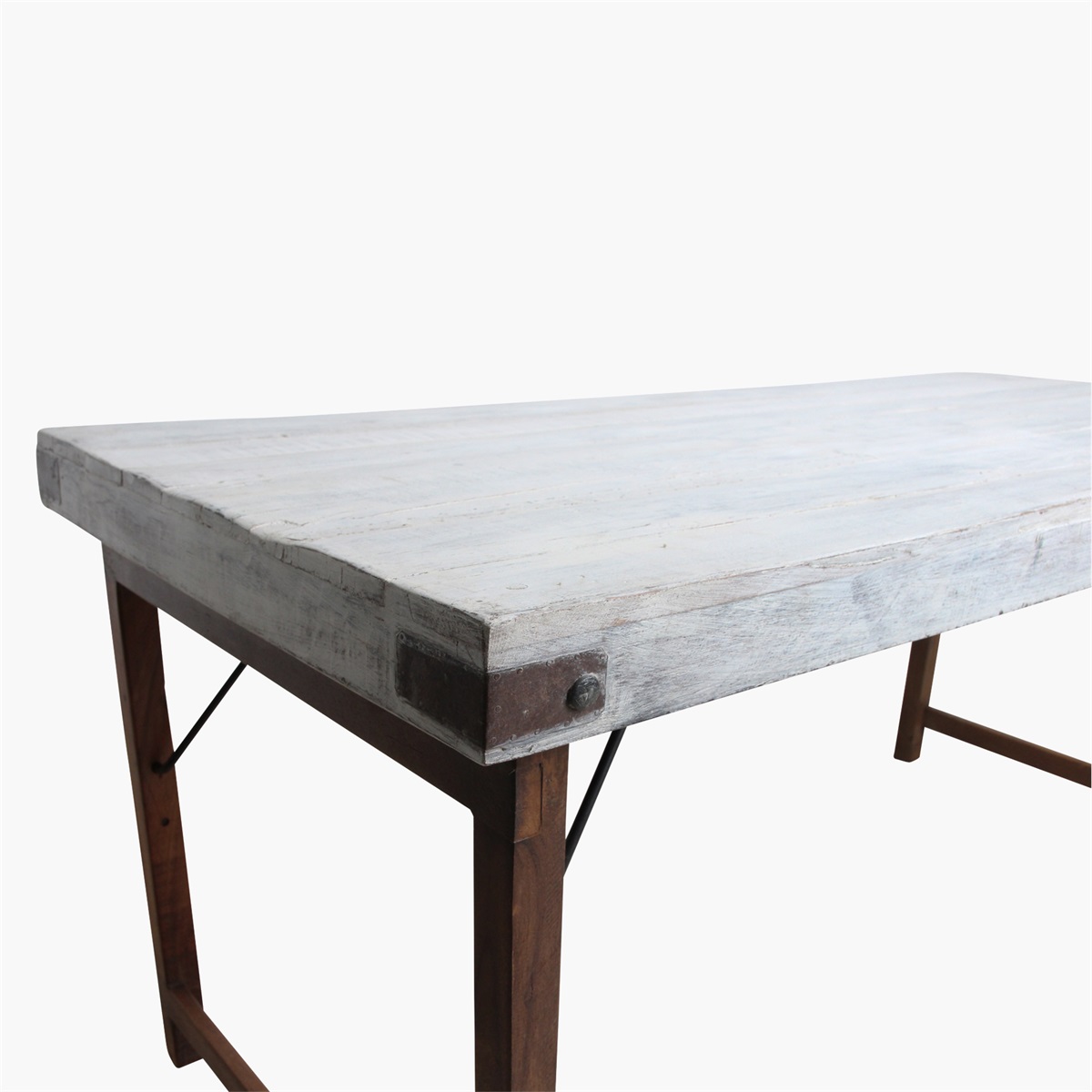 1B0A0E24D0F31045F9BF521ED30950FE34DEEC20 Esstisch Outdoortisch 165/75 Markttisch Vintage Klapptisch Weiß