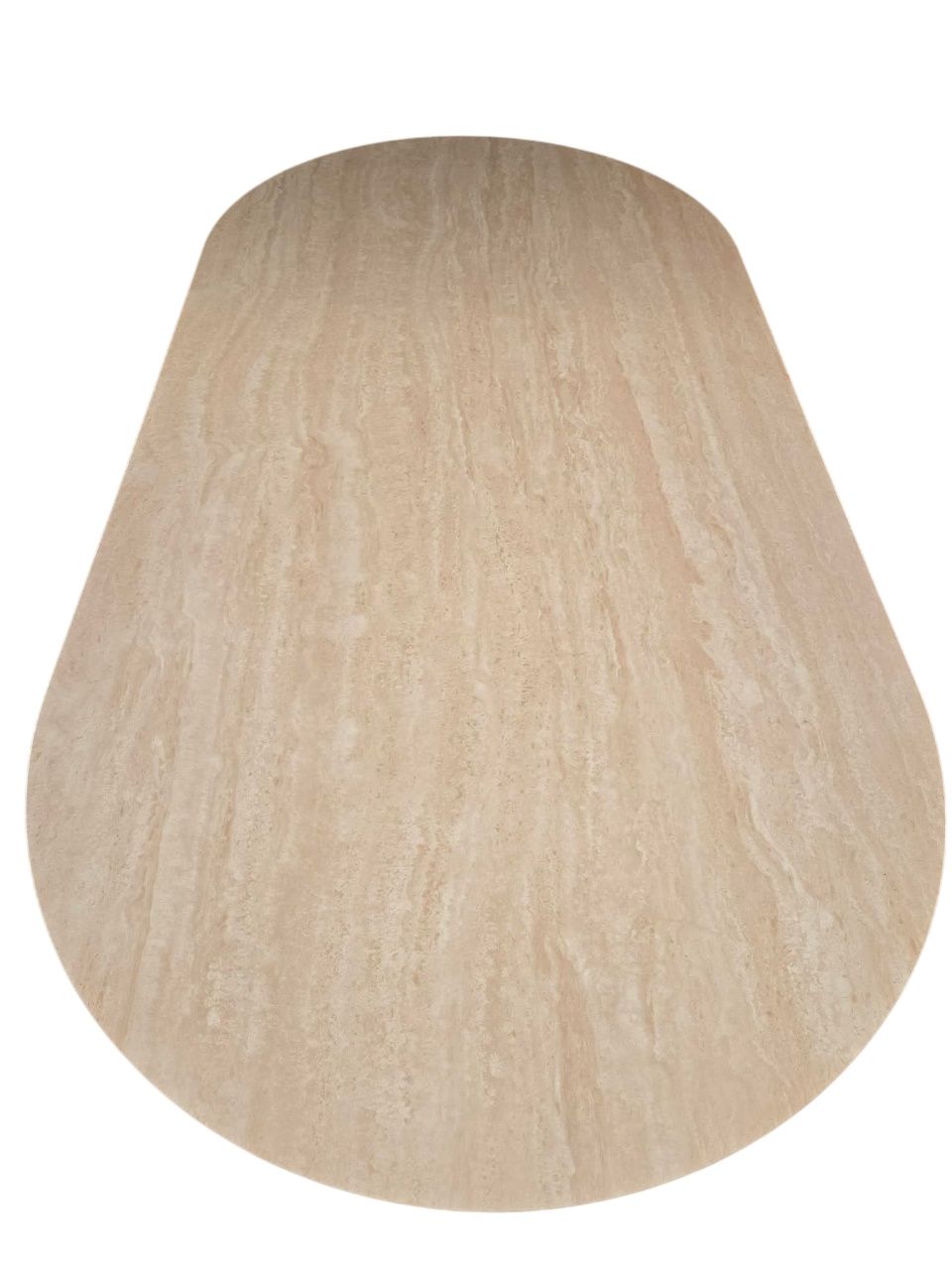 Essgruppe Bari 160 Travertin Metall + 4 Holzstühle Linea