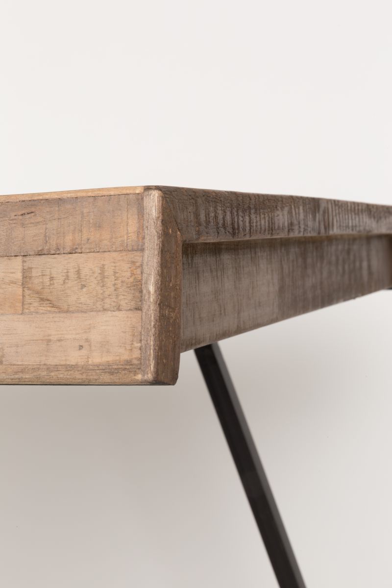 Suritabledetail Esstisch Suri Modern Vintage Recyceltes Holz in 180 cm