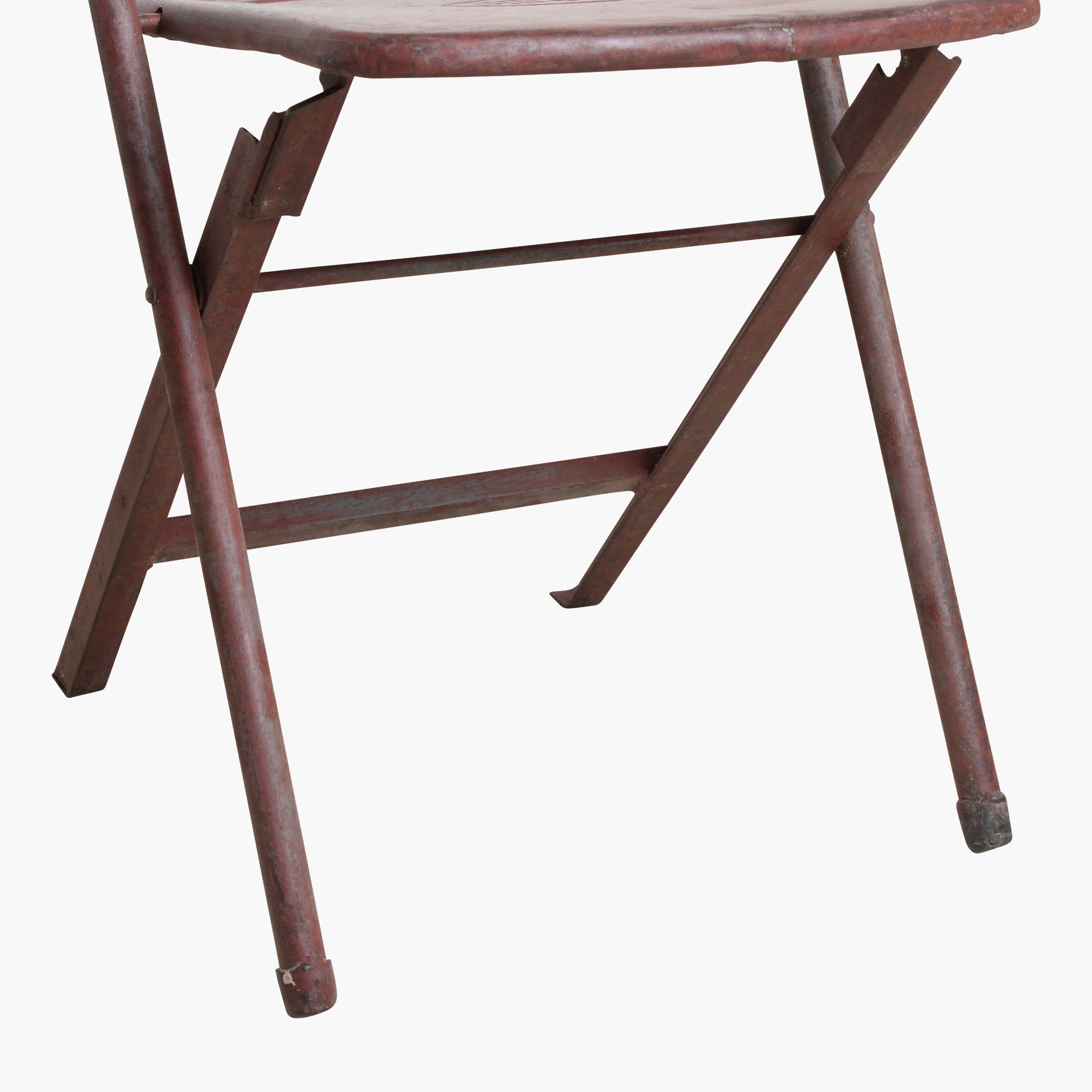 Vintage Klappstuhl Easy Balkonstuhl Esszimmerstuhl Antik-Rot Outdoor