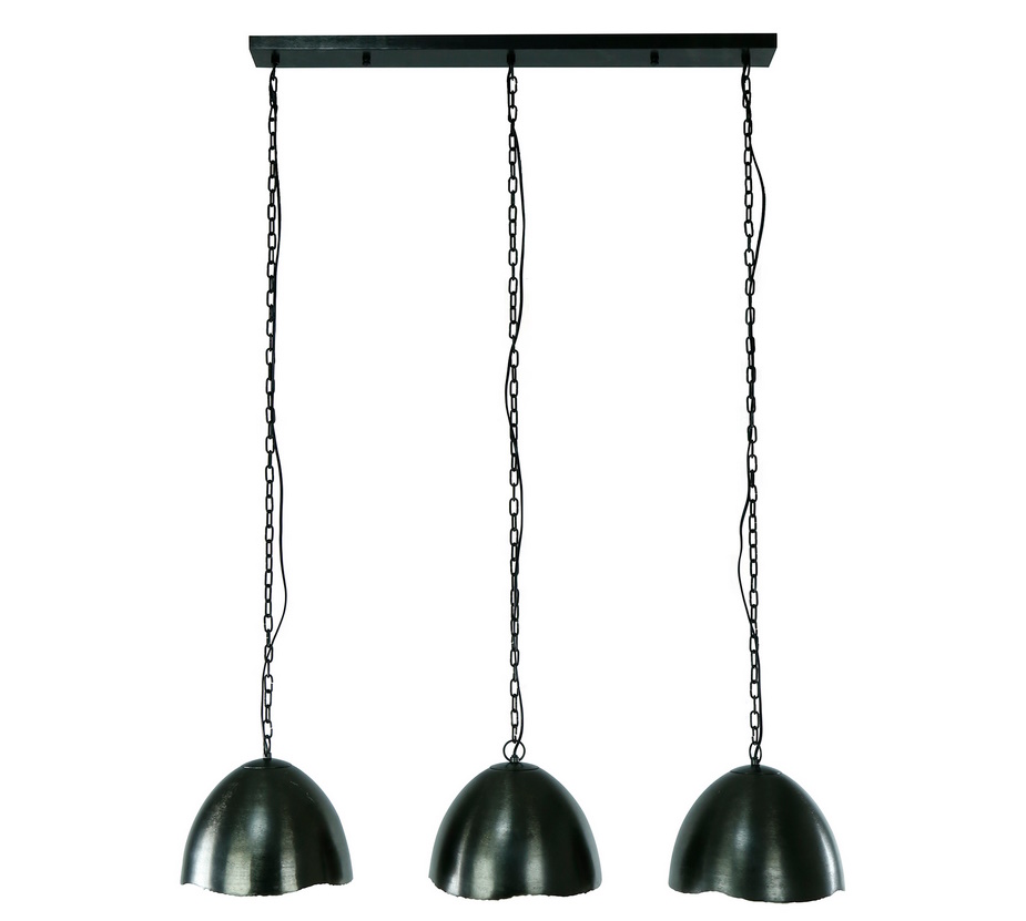Hängelampe Industrial Metall Half Hood 3er