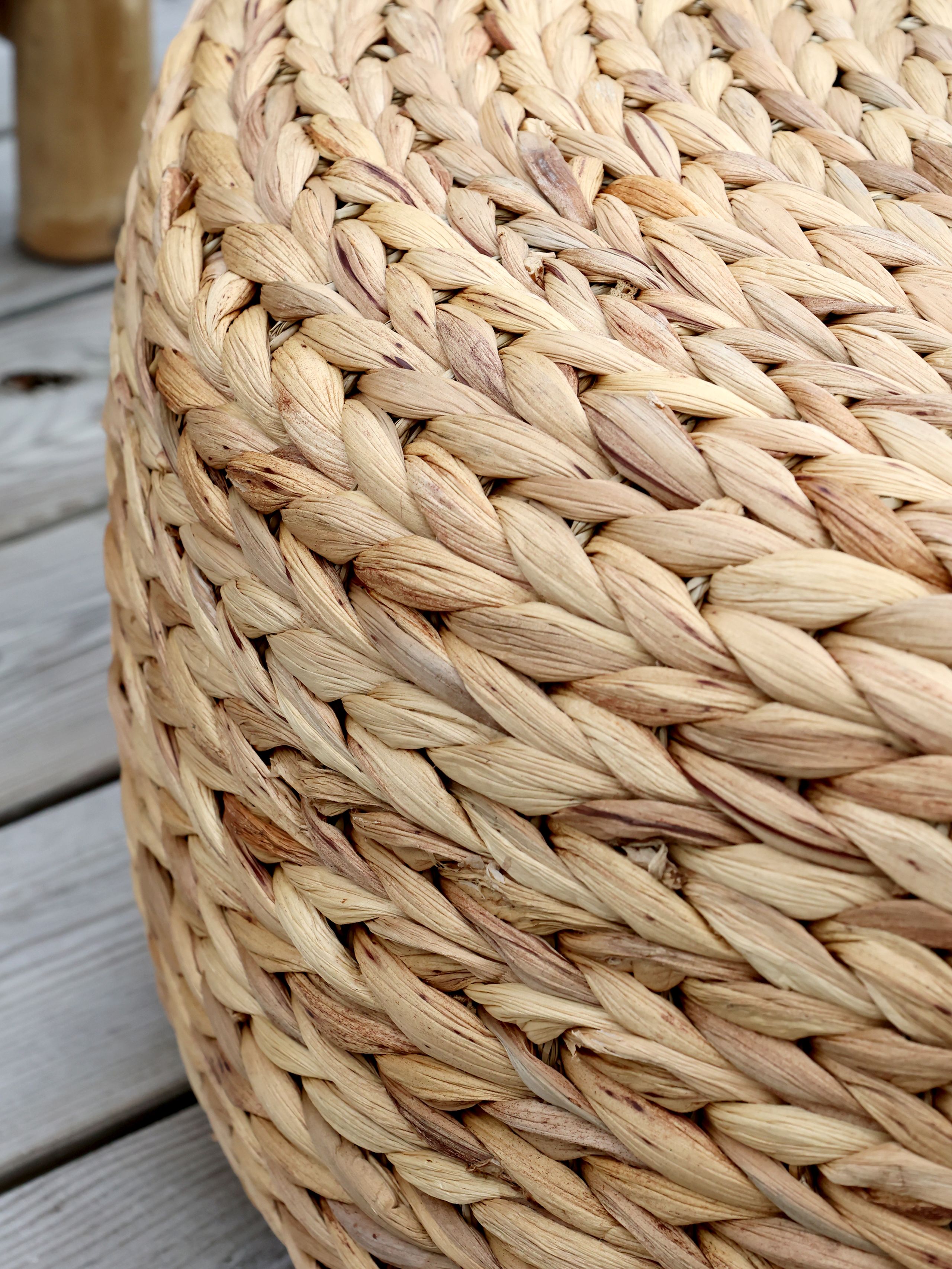 41066900_05 Hocker Pouf Sitzkissen Alice geflochten Ø 60 cm