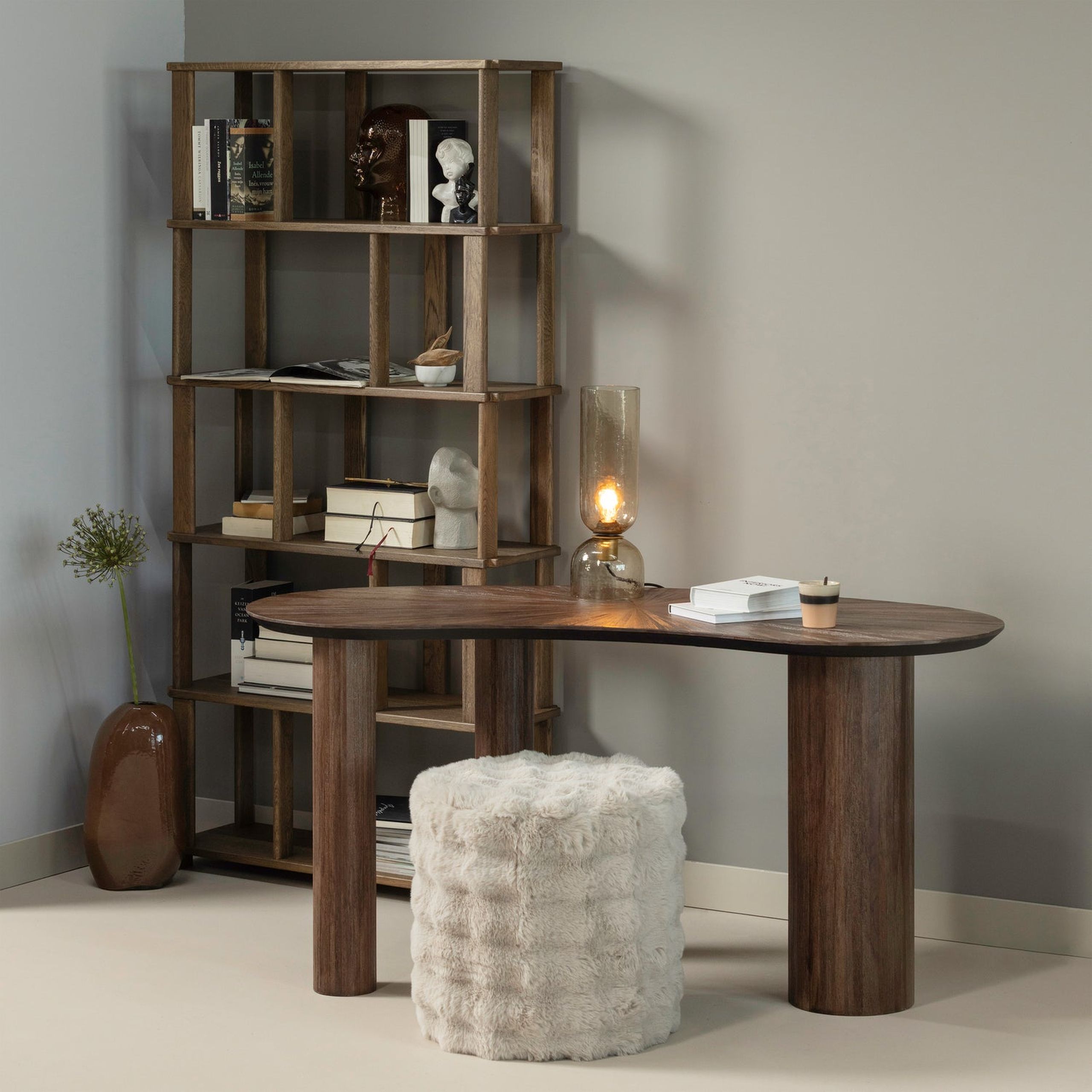 Massivholz Schreibtisch Sun Teakholz 150 cm