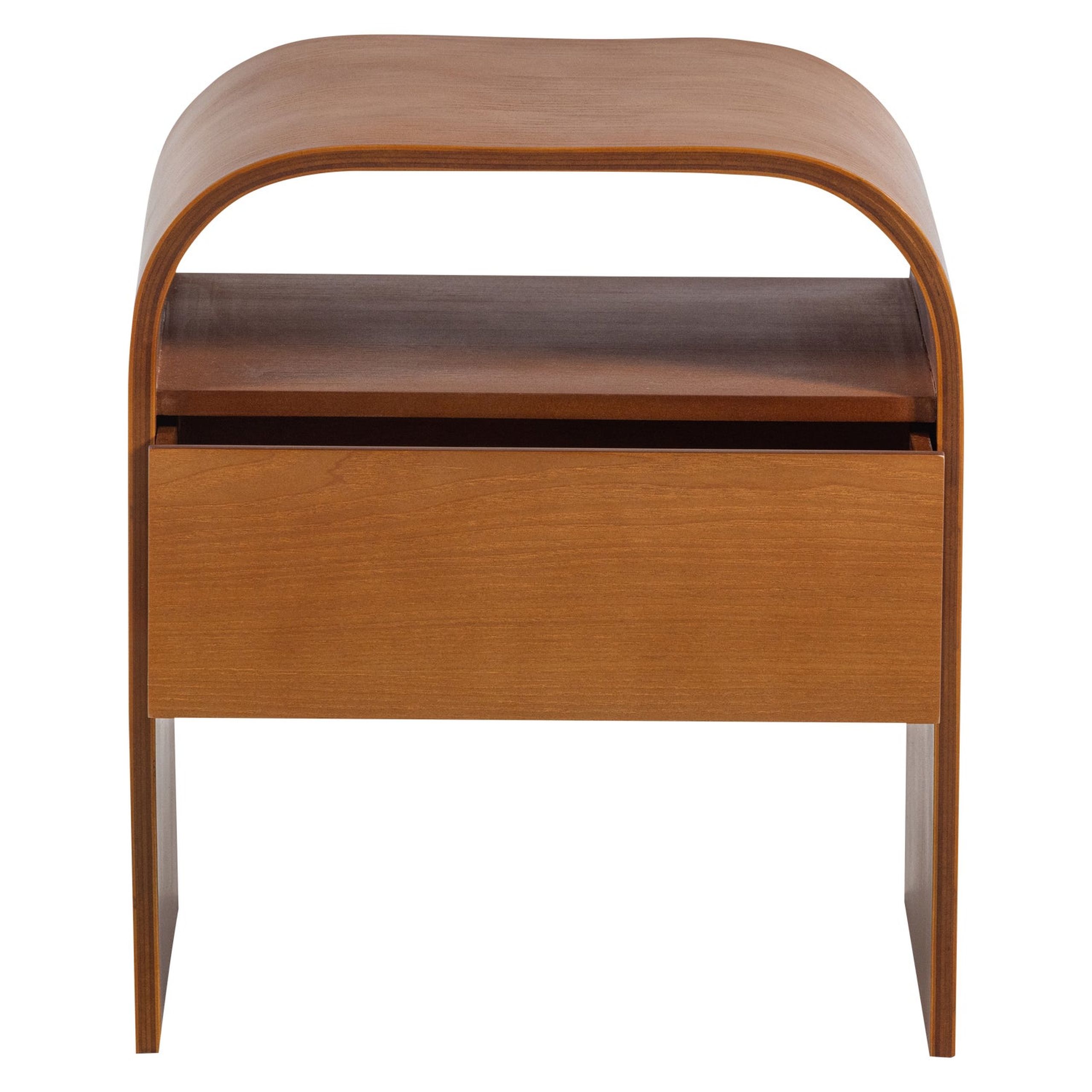 Retro Nachttisch Momo abgerundet stehend