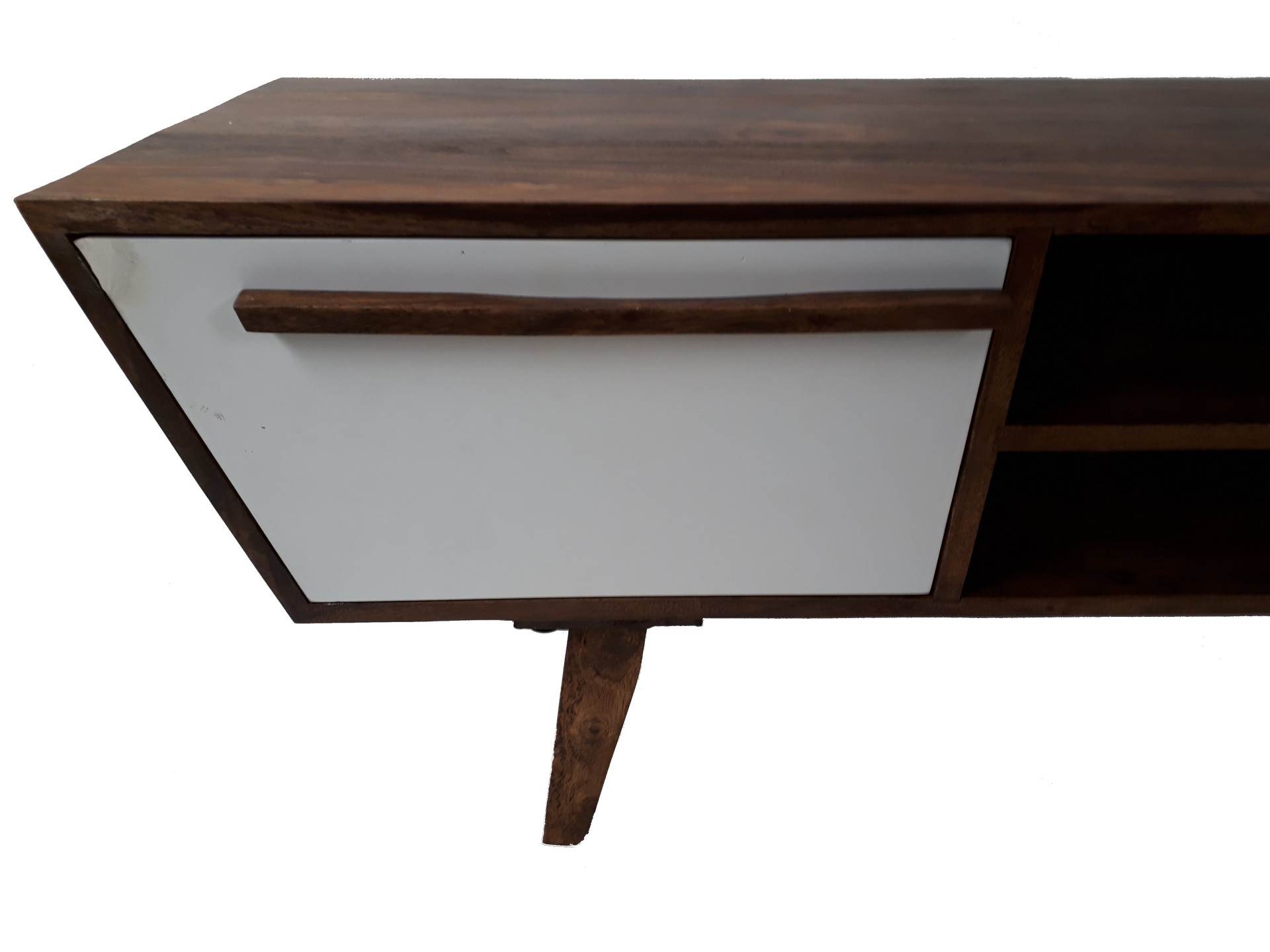 TV-Board Sideboard Vintage Oslo Trapez Massivholz Retro