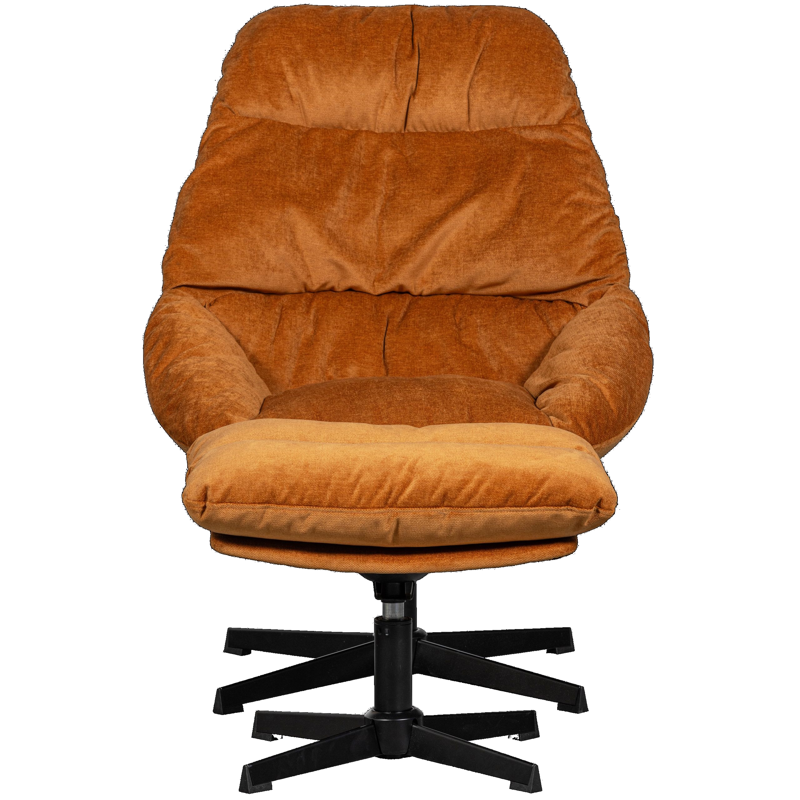 Retro Loungesessel Relaxsessel Yaro Set mit Hocker Samt Ginger oder Espresso