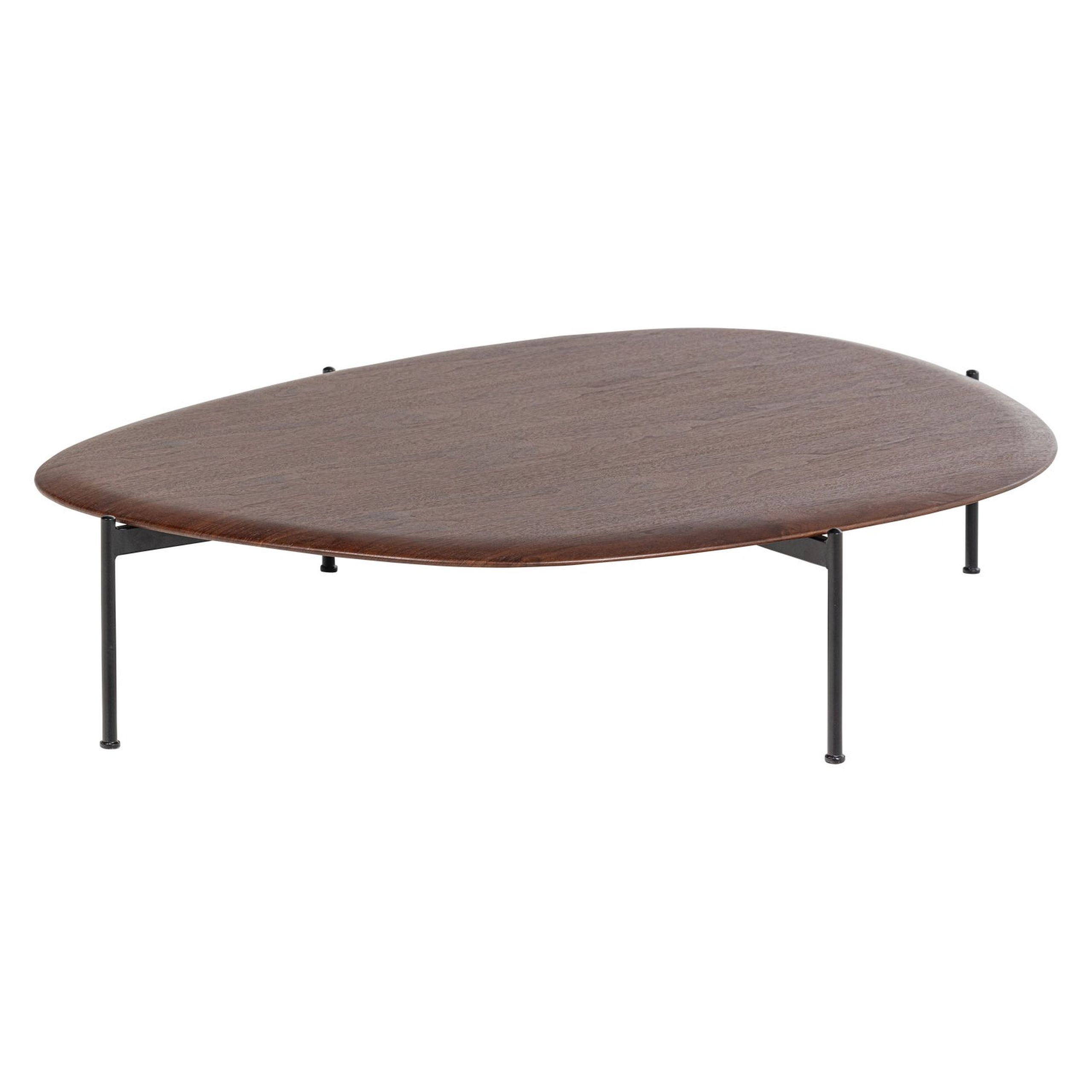 Retro Couchtisch Beistelltisch Kota Furnier Metall