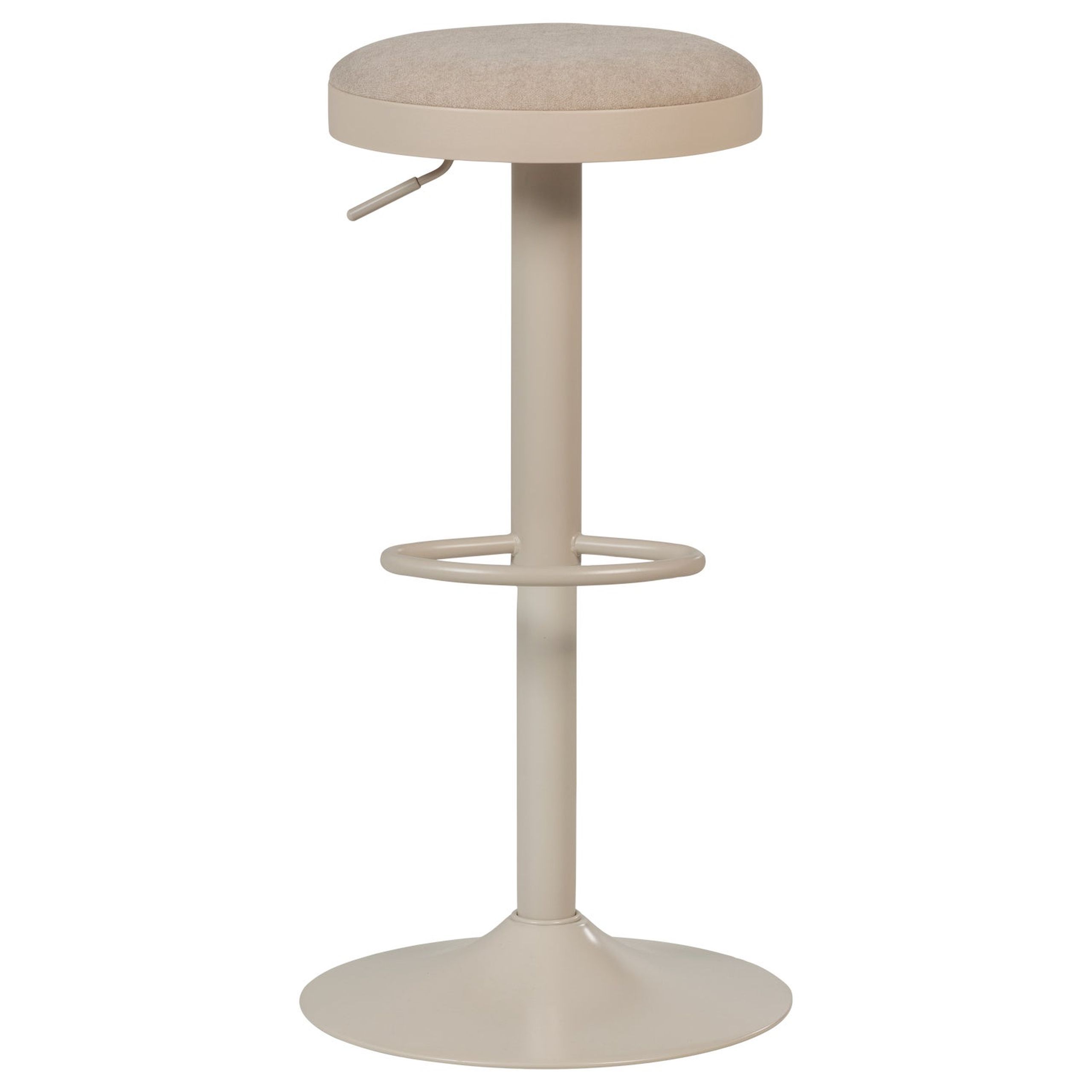 Retro Barhocker Mevo höhenverstellbar Sand Chenille