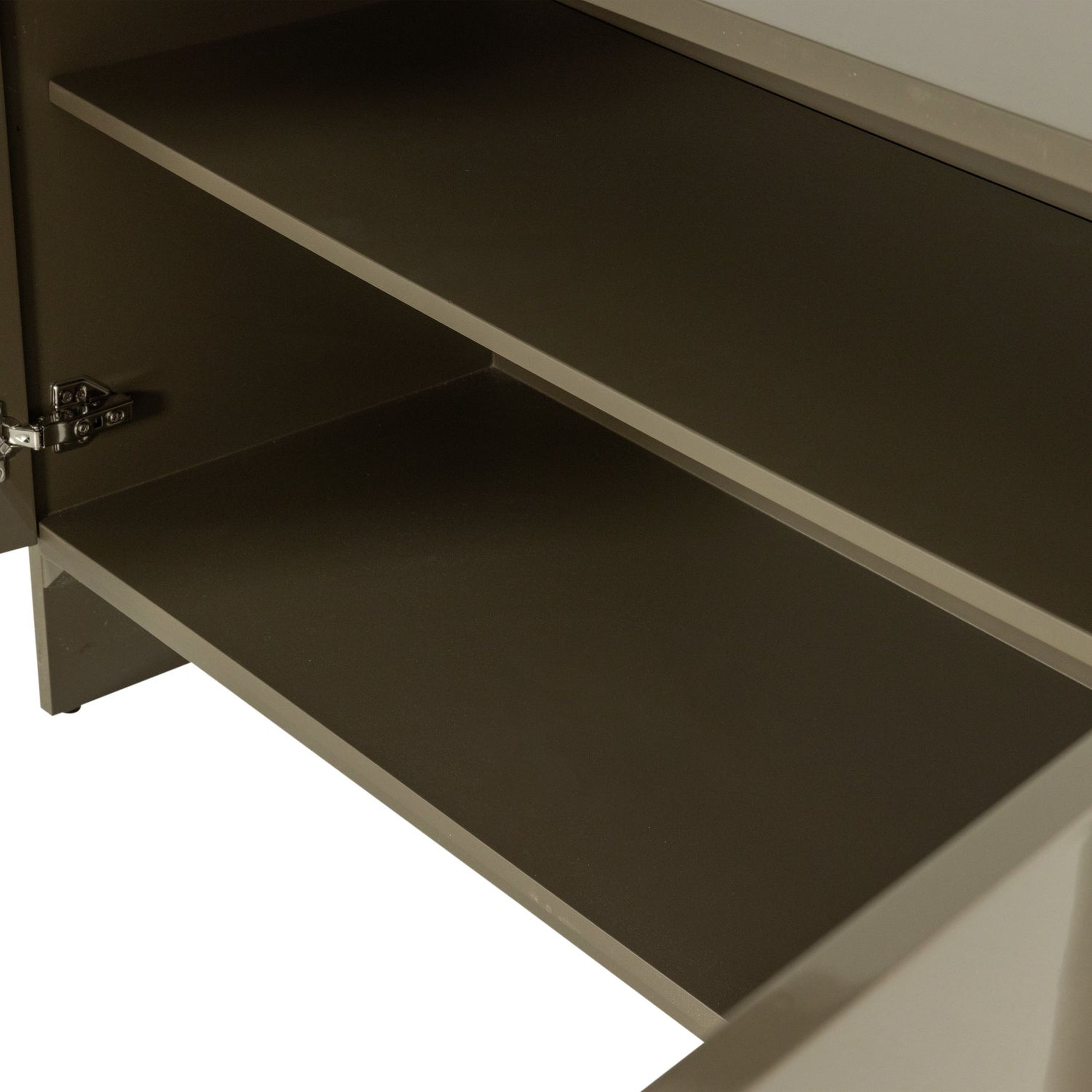 Retro Sideboard Liora Hochglanz Grün Oval 