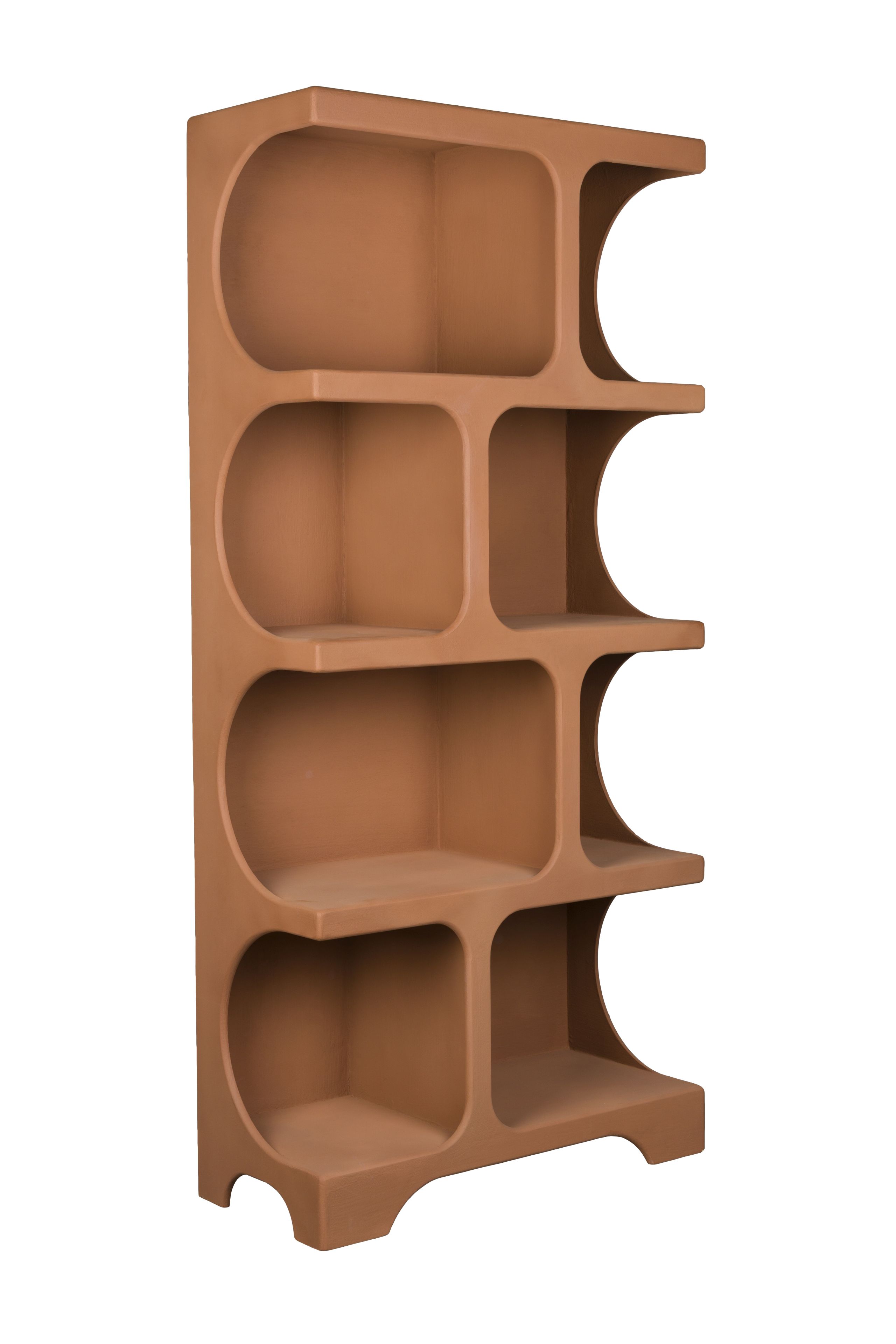 Retro Standregal Bücherregal Dundee Terracotta XL