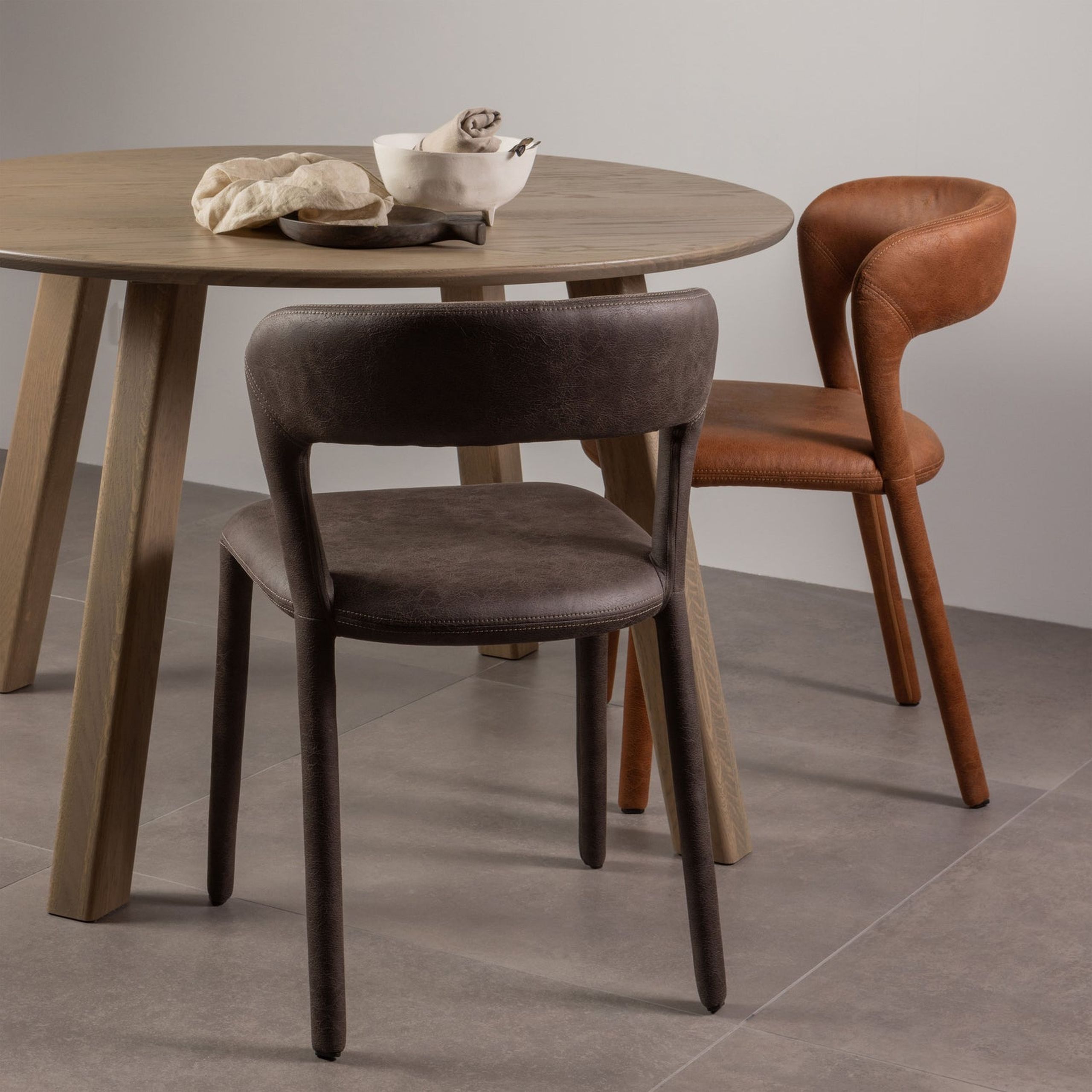 Retro Esszimmerstuhl Lederstuhl Noble Komplettbezug Kunstleder Anthrazit Retro Esszimmerstuhl Lederstuhl Noble Komplettbezug Kunstleder Anthrazit