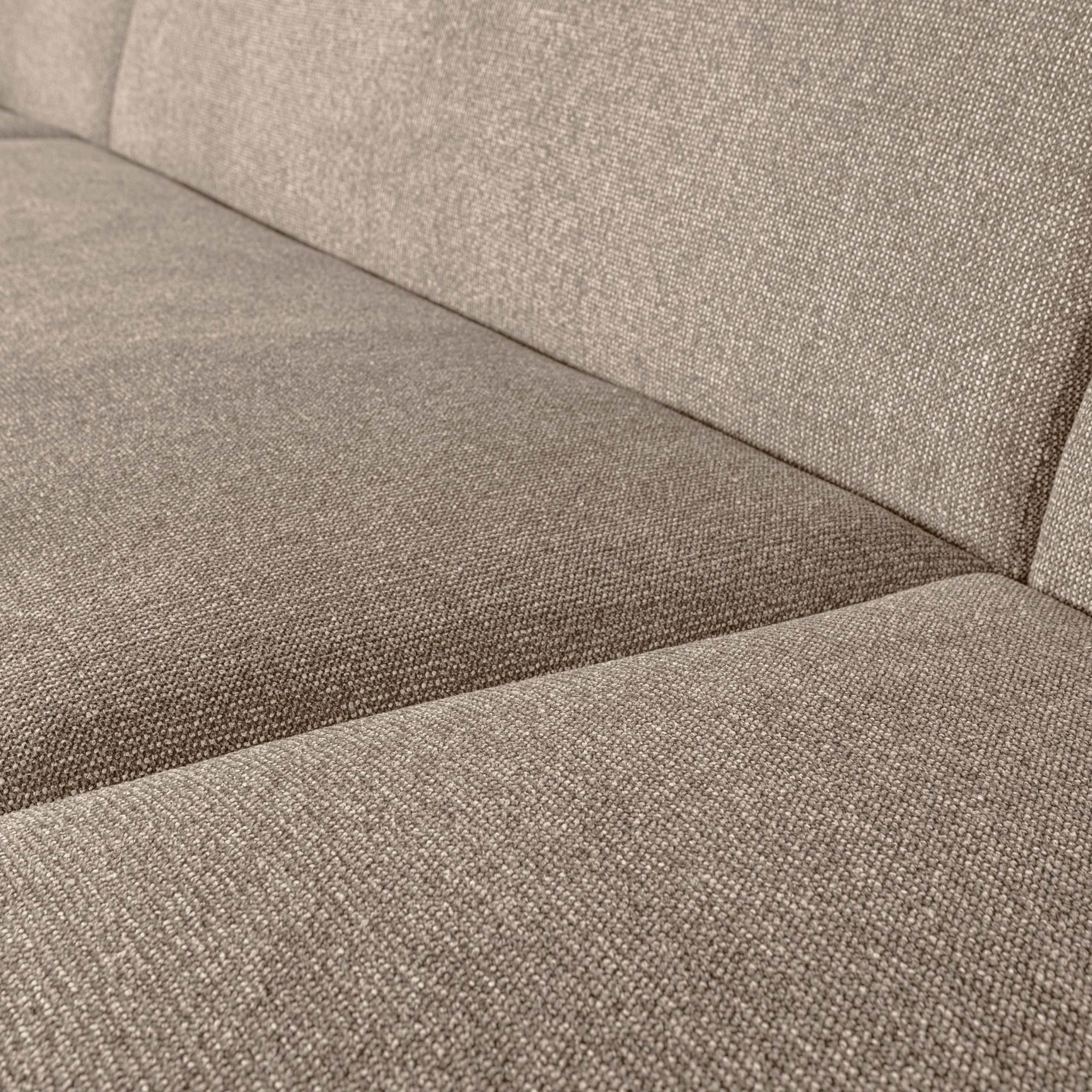 Retro Sofa Couch Sloping U-Form Organic Natur