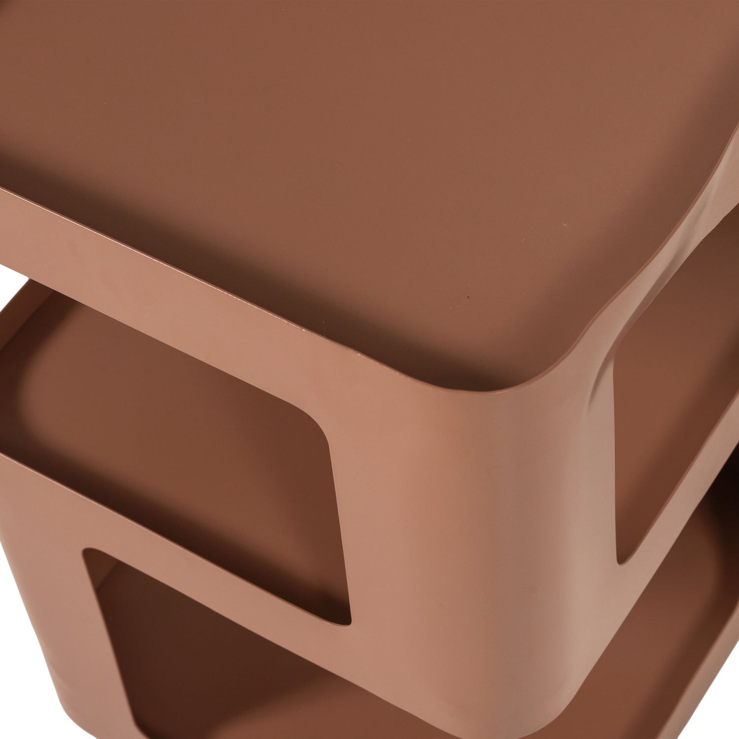 Retro Beistelltisch Couchtisch Nachttisch Riv Metall Lachrosa