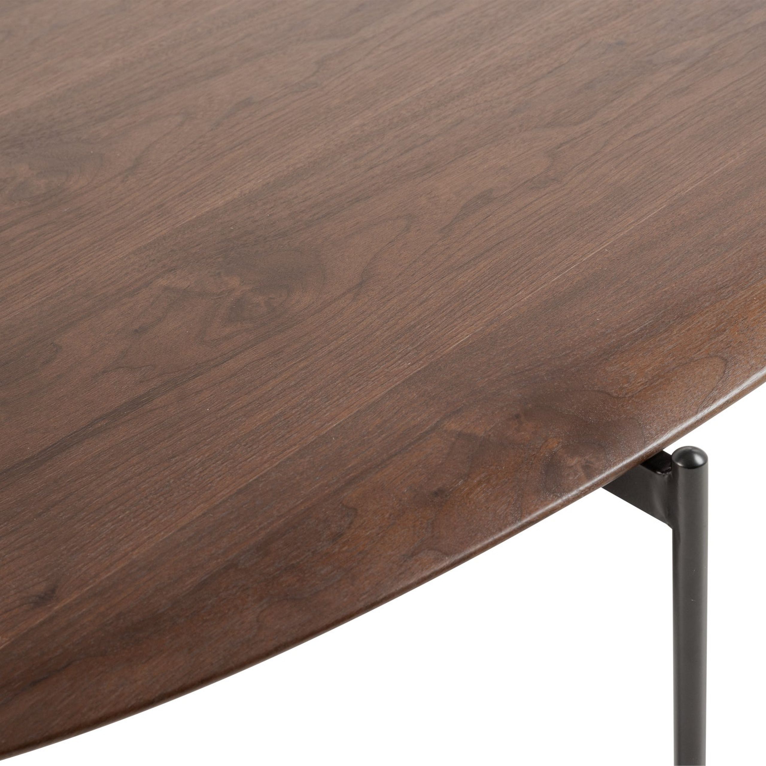 Retro Couchtisch Beistelltisch Kota Furnier Metall