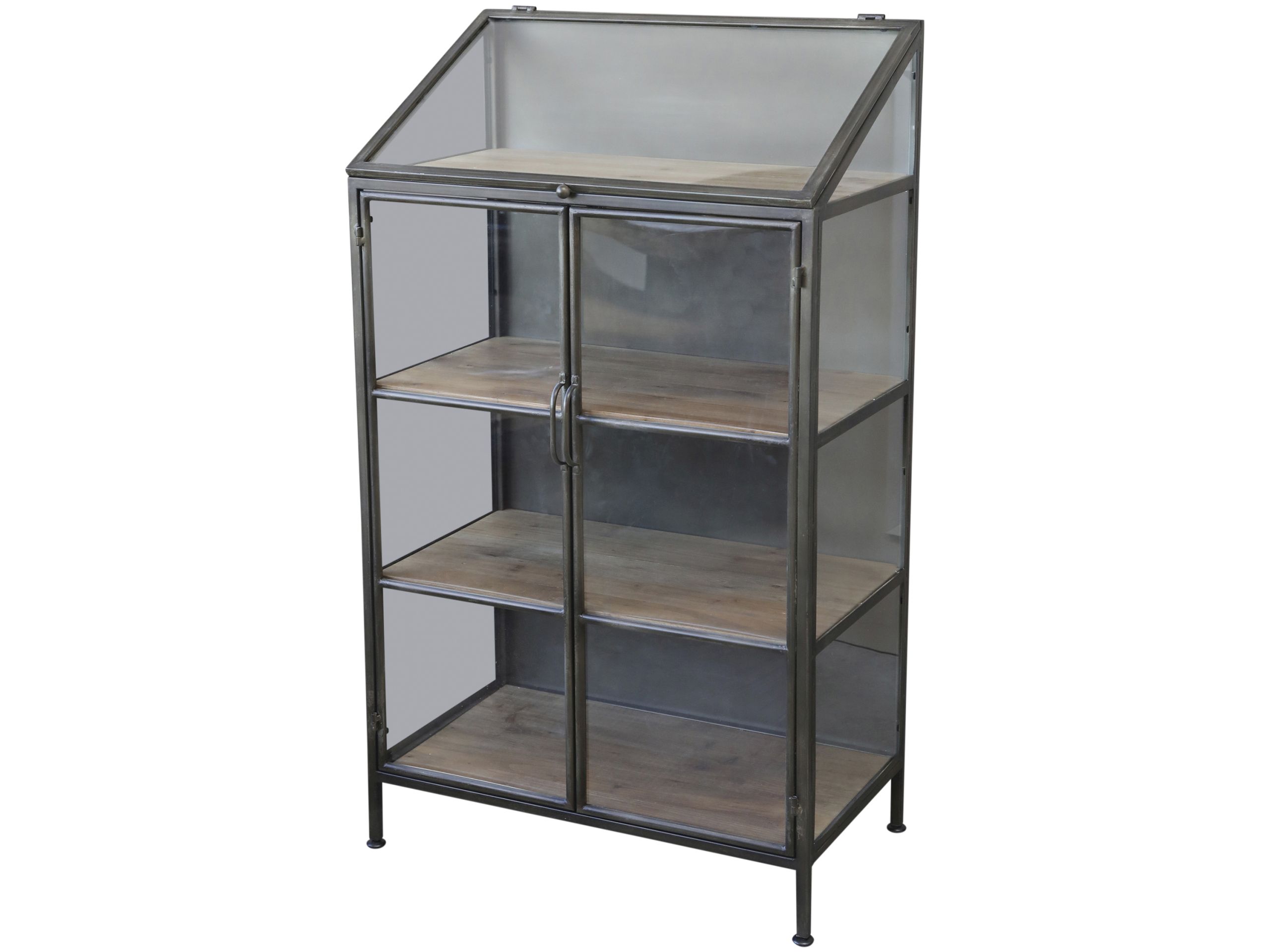 40266-13f Industrial Vitrine Showcase Kent Metall Glas
