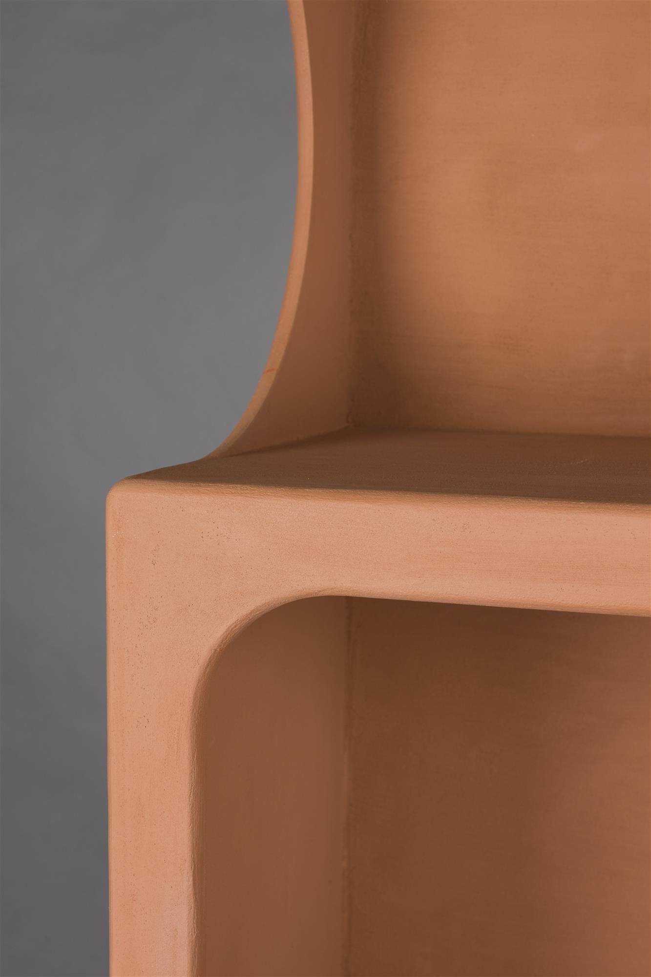 Retro Standregal Bücherregal Dundee Terracotta L