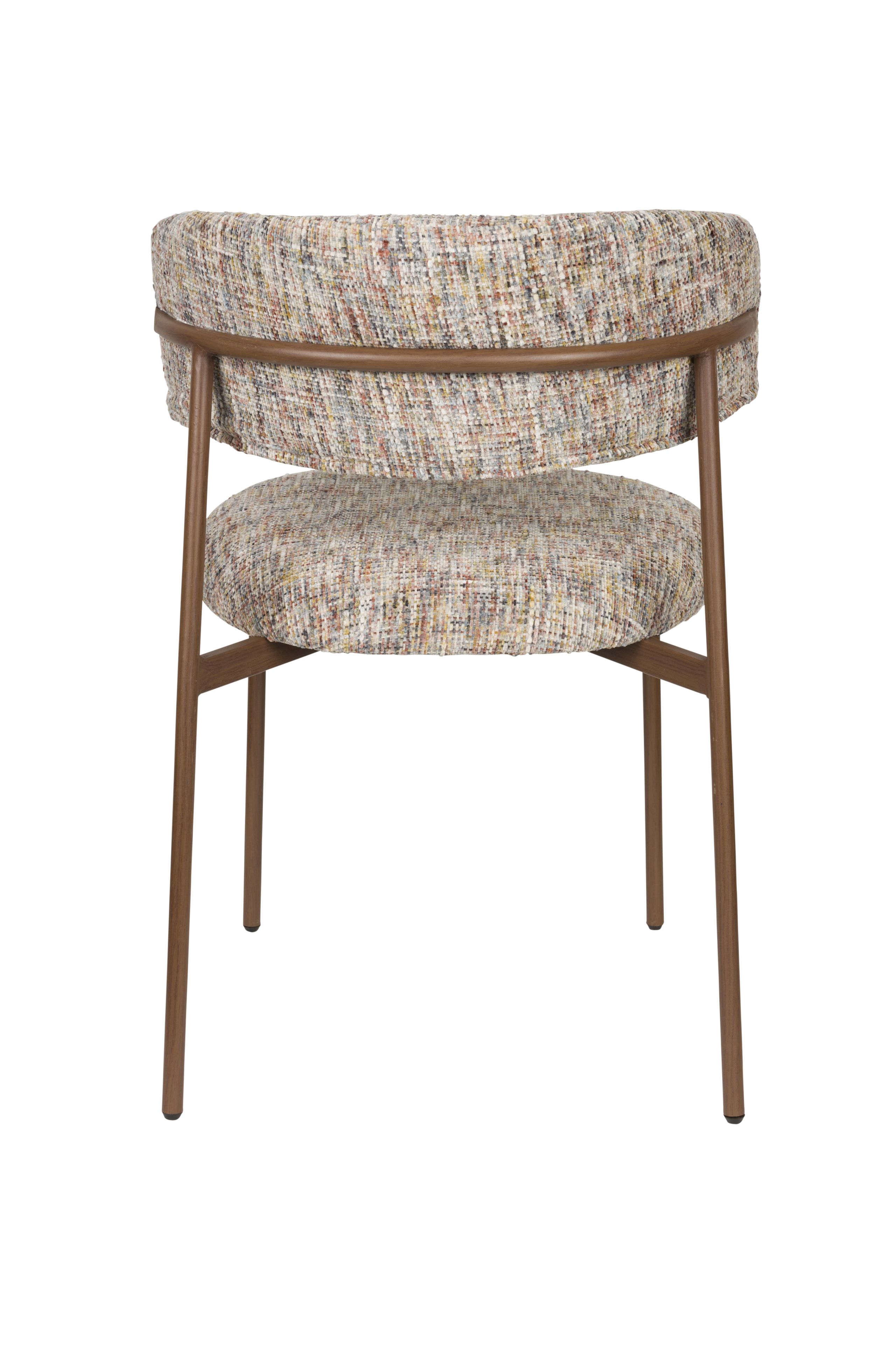 2er Set Retro Esszimmerstühle Claes Walnussholzoptik Multicolour