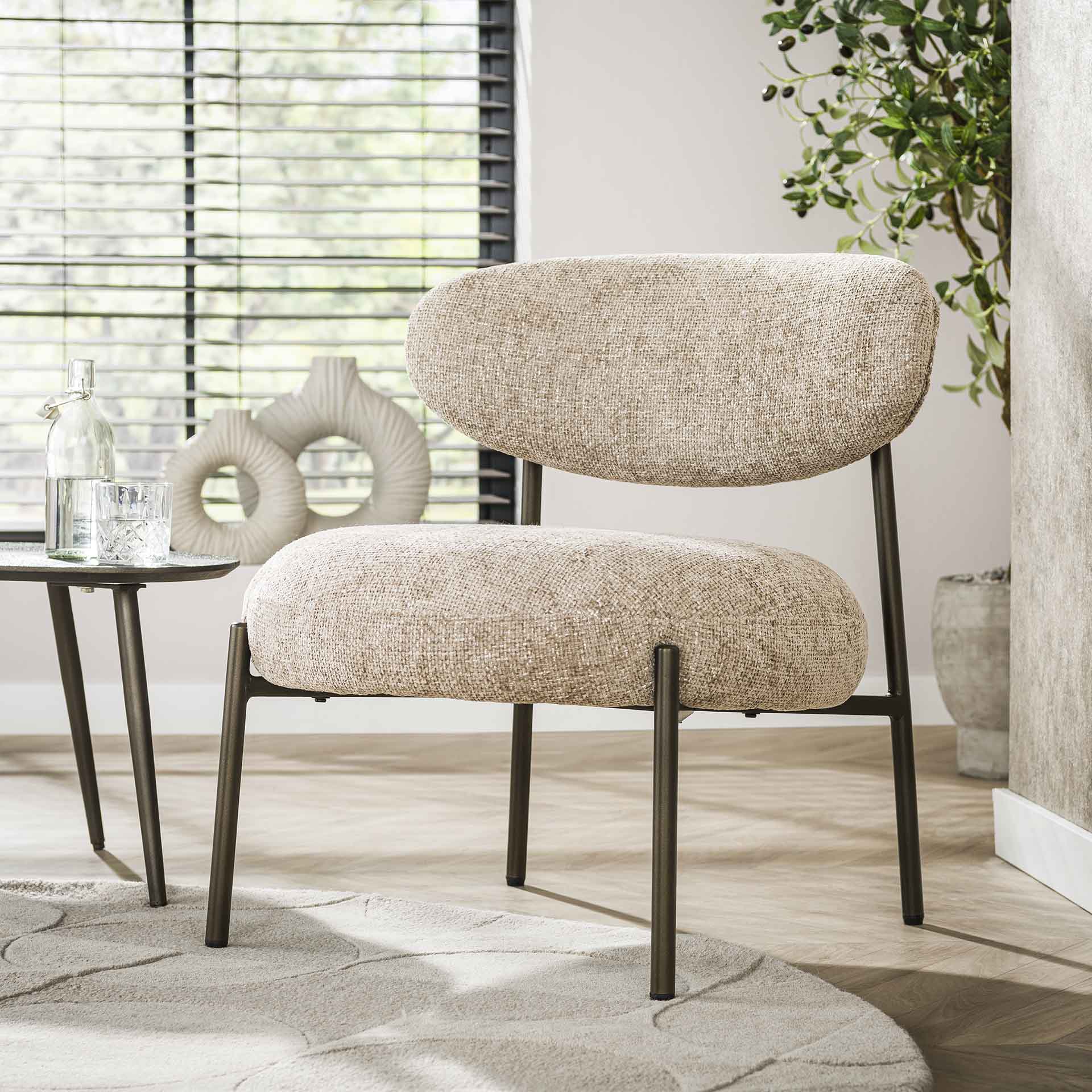 Retro Cocktailsessel Round Cargo Sand