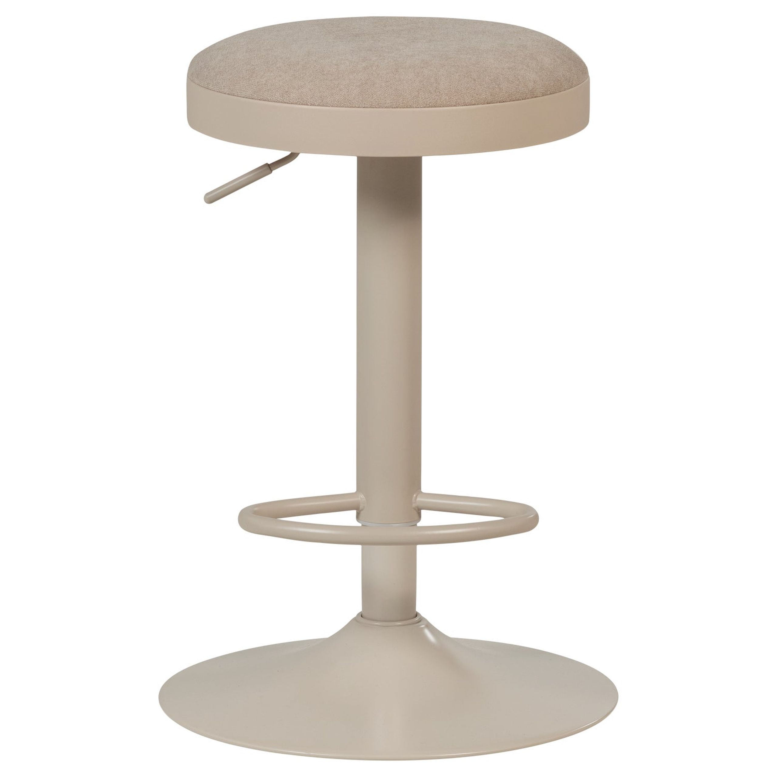 Retro Barhocker Mevo höhenverstellbar Sand Chenille