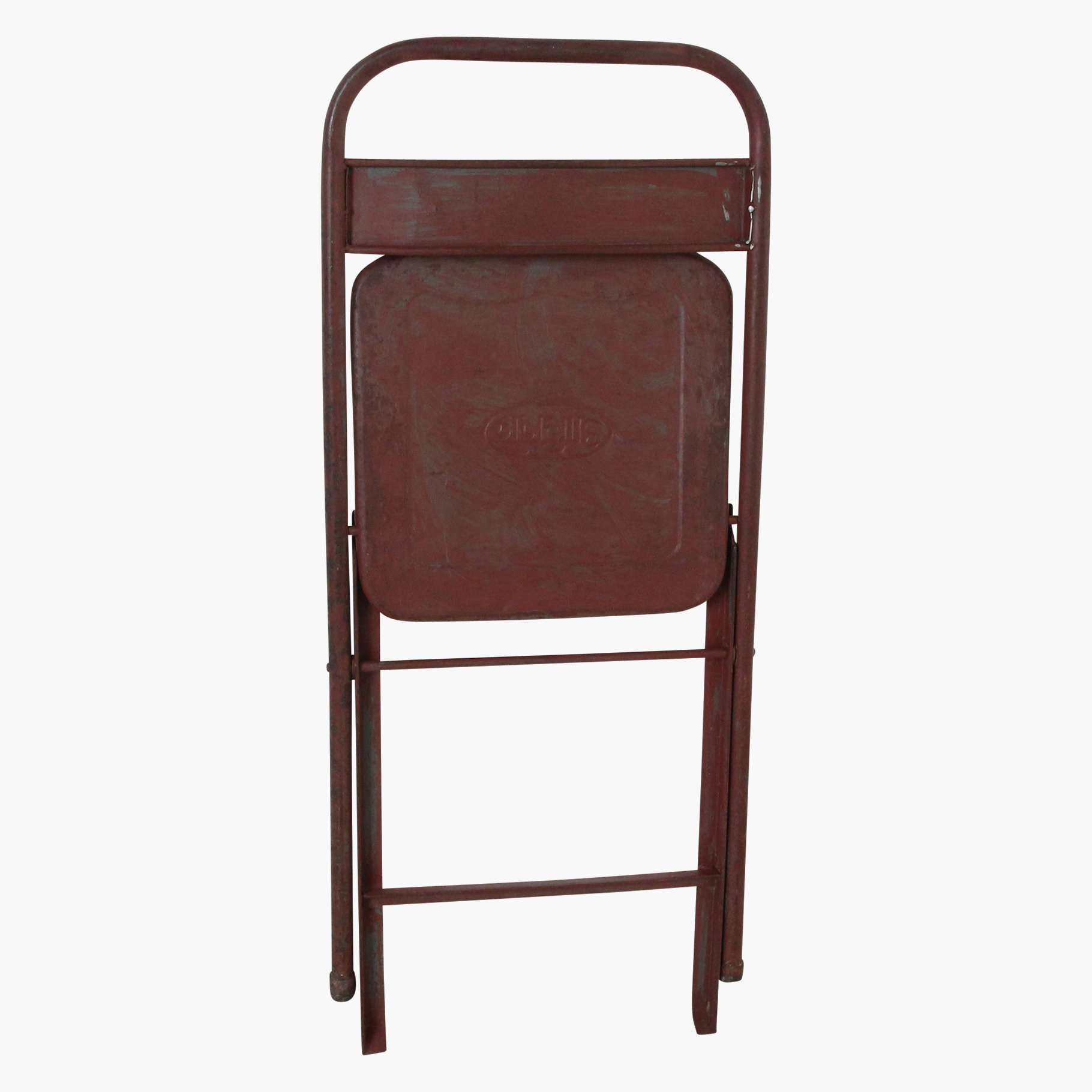 Vintage Klappstuhl Easy Balkonstuhl Esszimmerstuhl Antik-Rot Outdoor