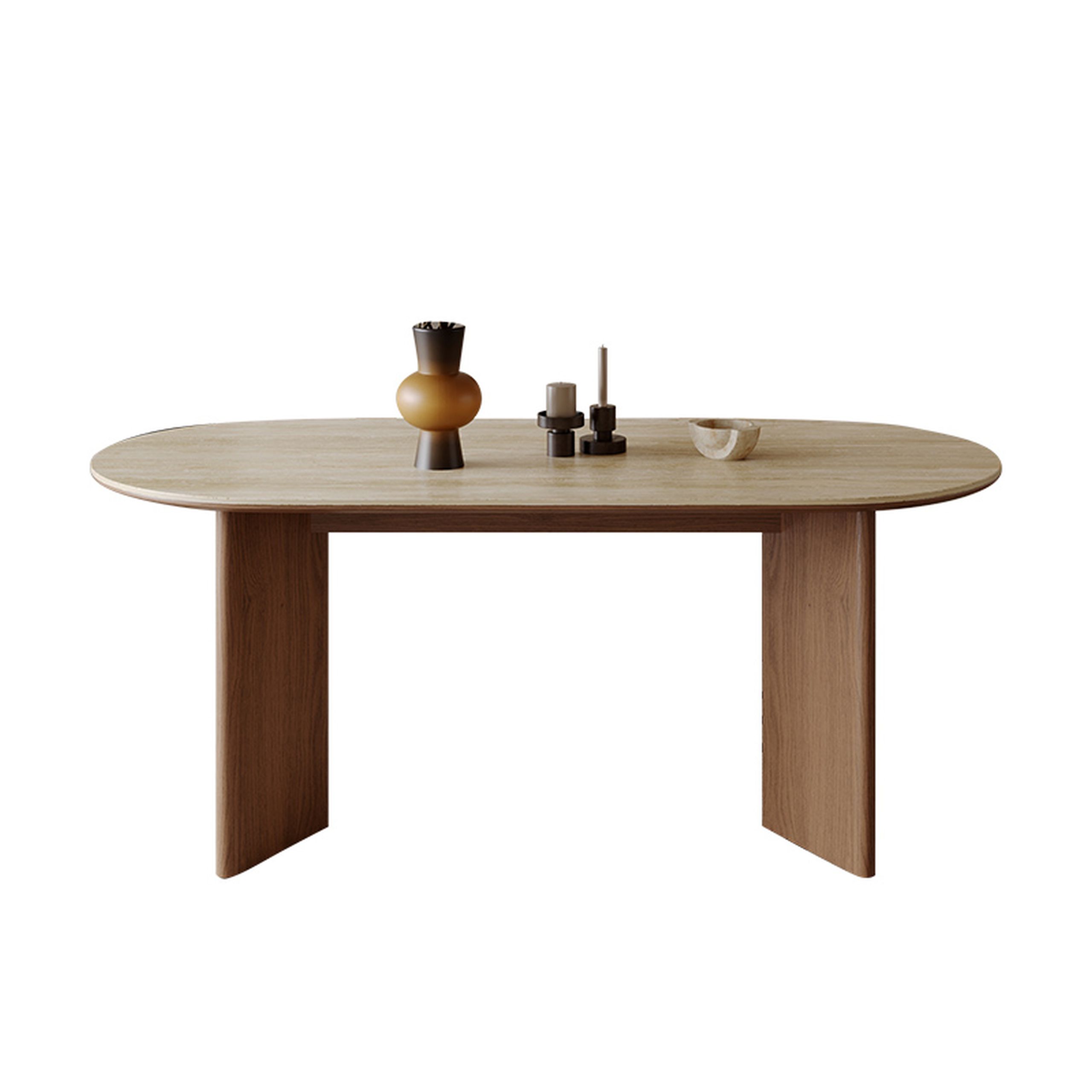Esstisch Travertin Keramik Tivoli Mangoholz Esche 180 cm