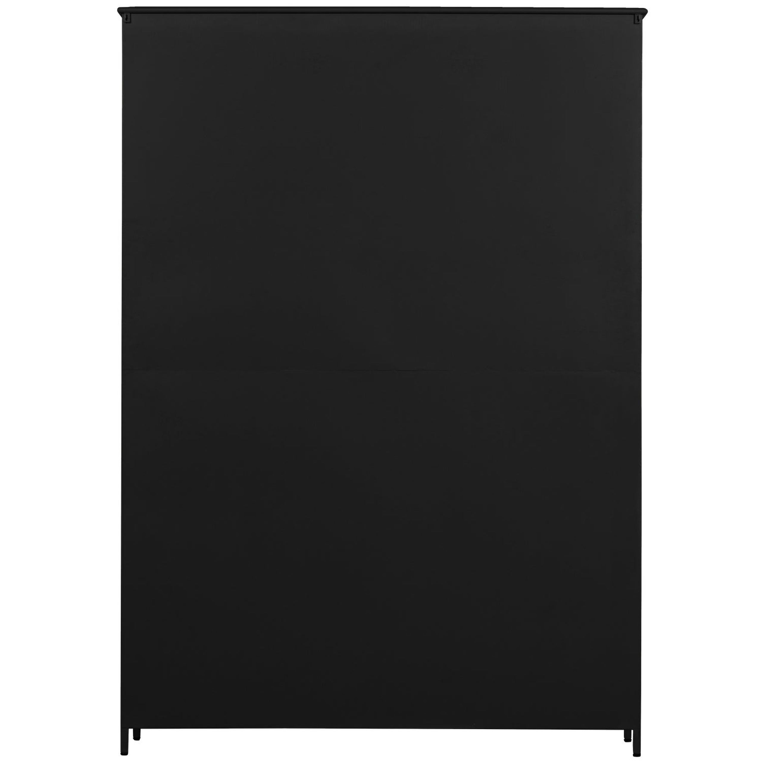 Vitrine Metallschrank Exhibit XL 3-türig Industrial Metall Glas Schwarz