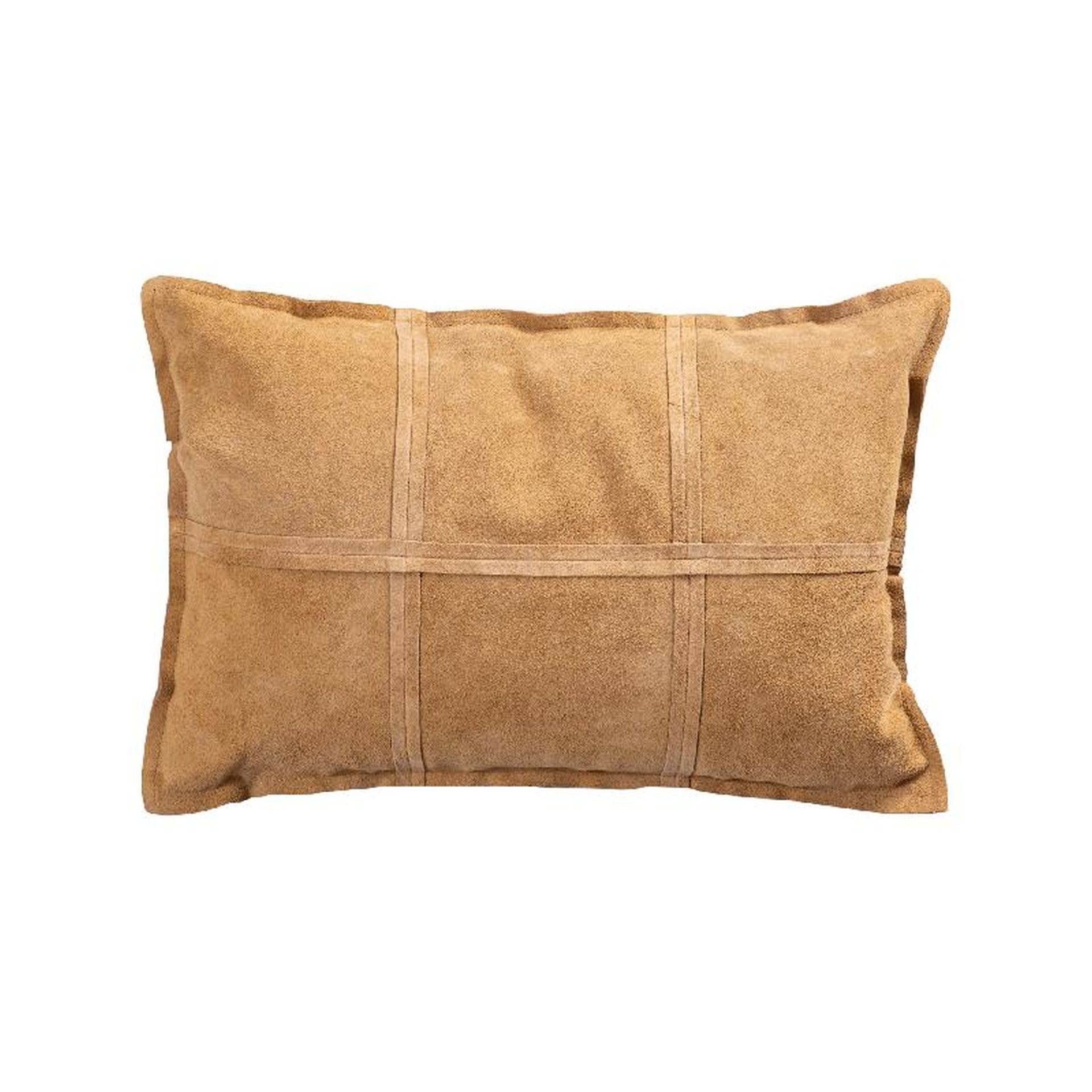 Lederkissen Colby Echtleder Camel M