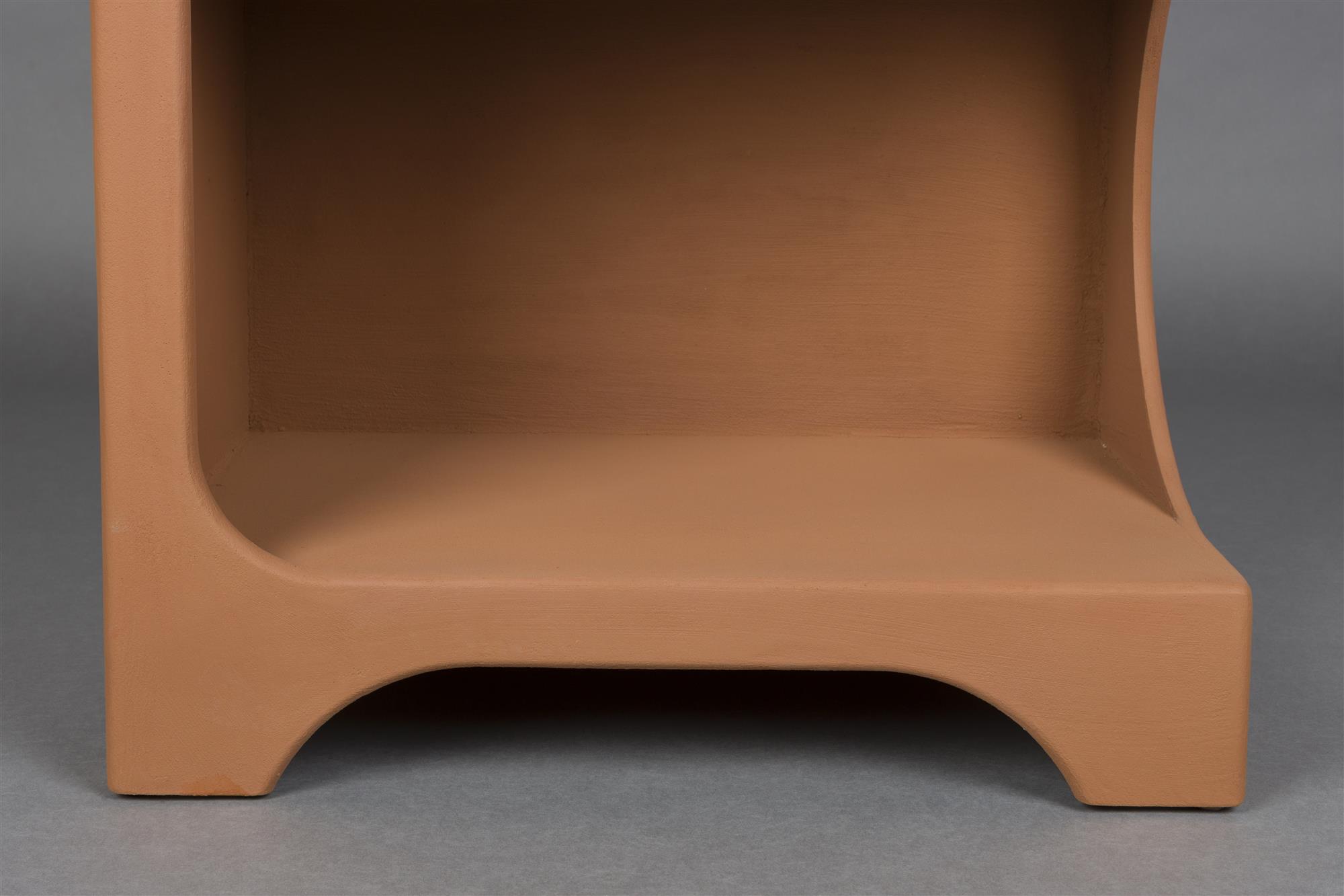 Retro Standregal Bücherregal Dundee Terracotta L