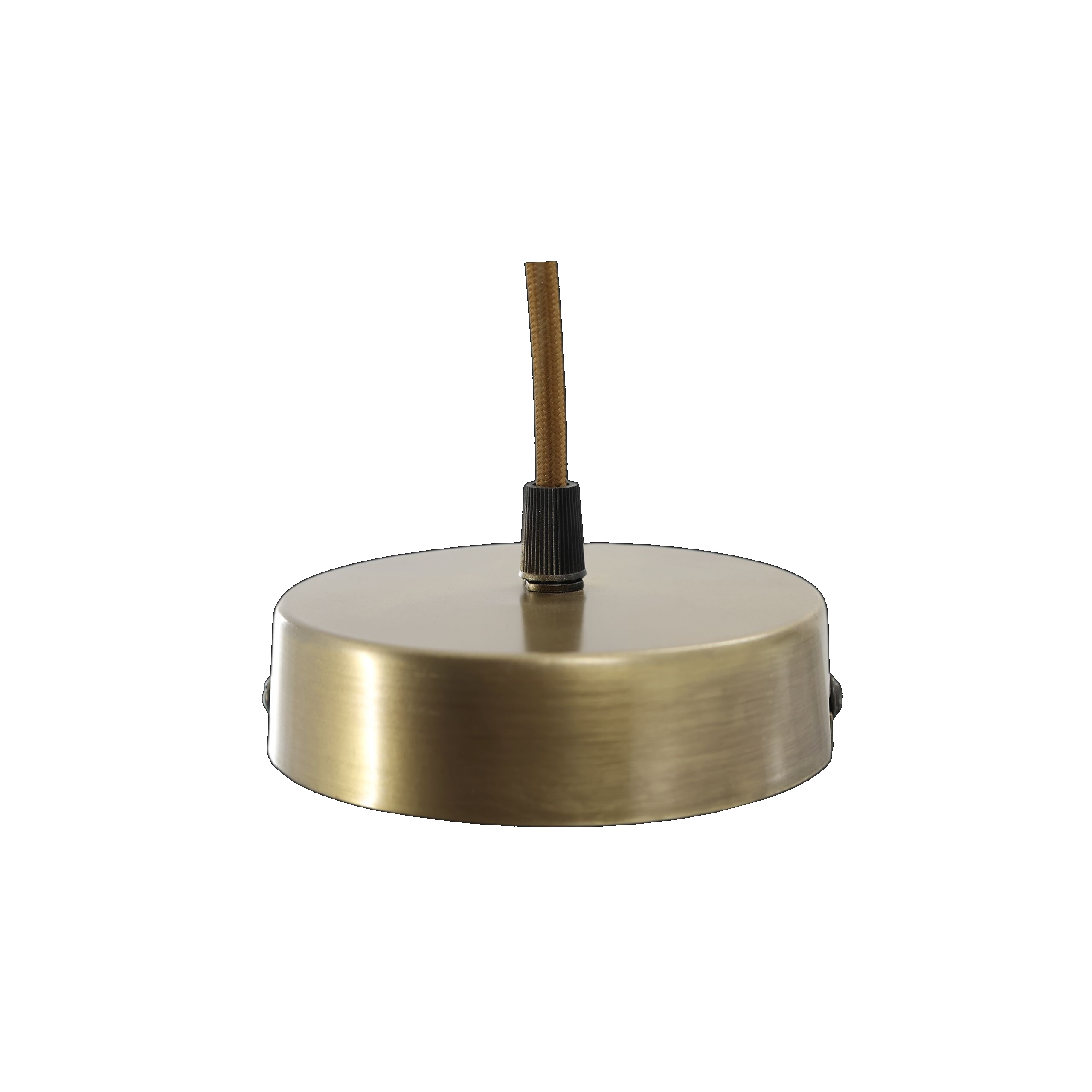 Vintage Hängelampe Lunel Emaille Mellow Messingfassung Modell 2