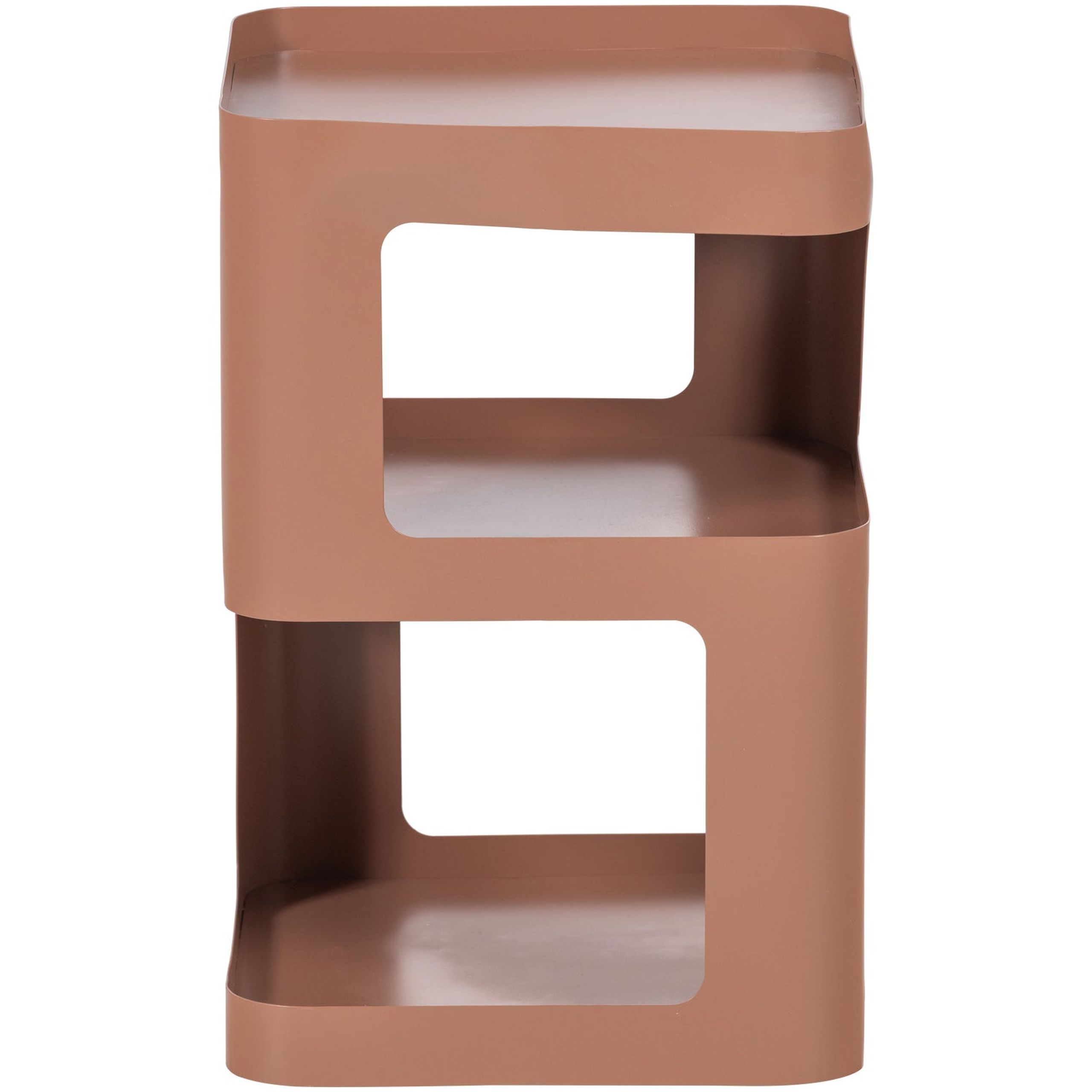 Retro Beistelltisch Couchtisch Nachttisch Riv Metall Lachrosa