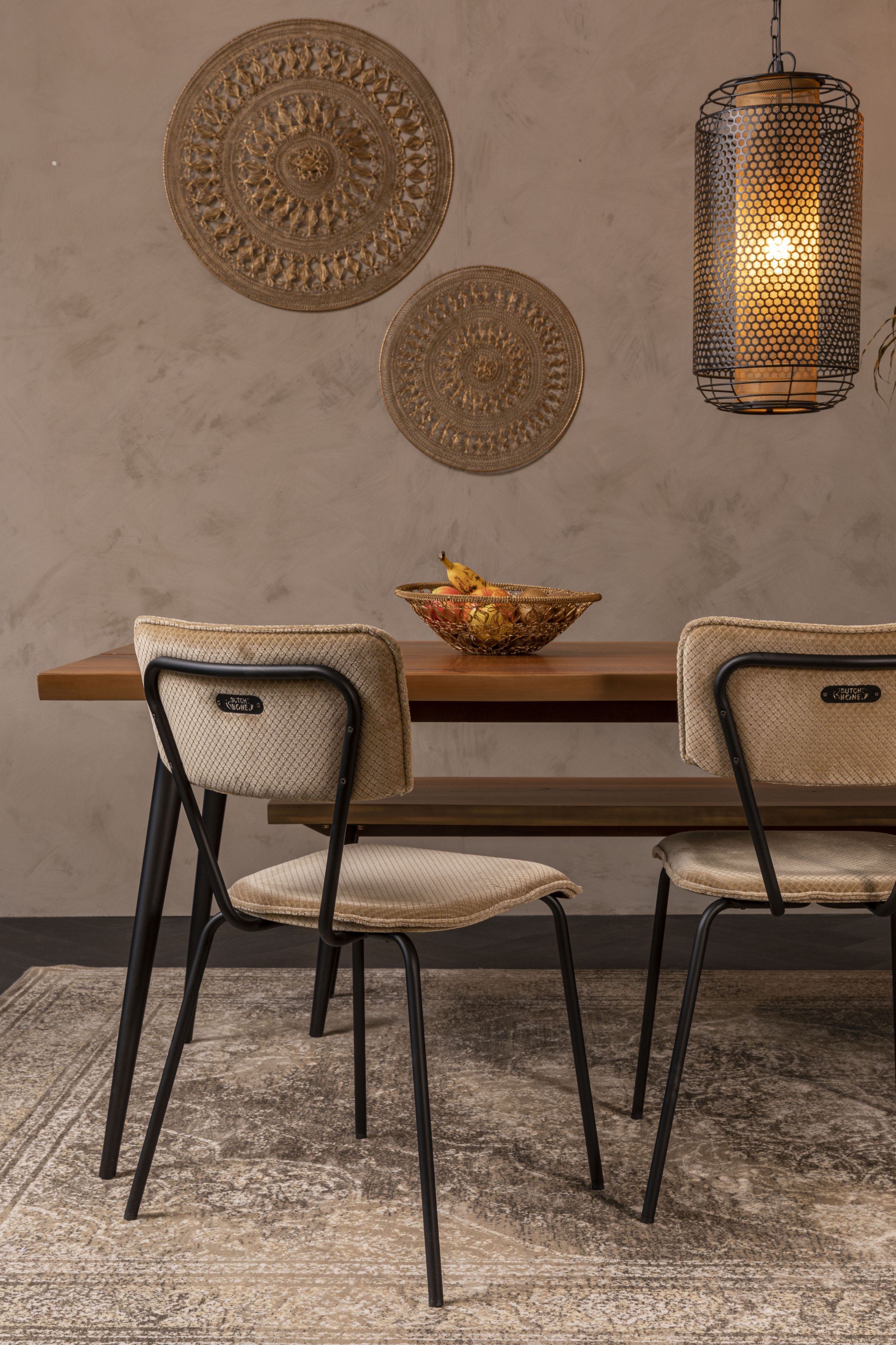 DutchBone Vintage Hängelampe Archer Lochstahl Large