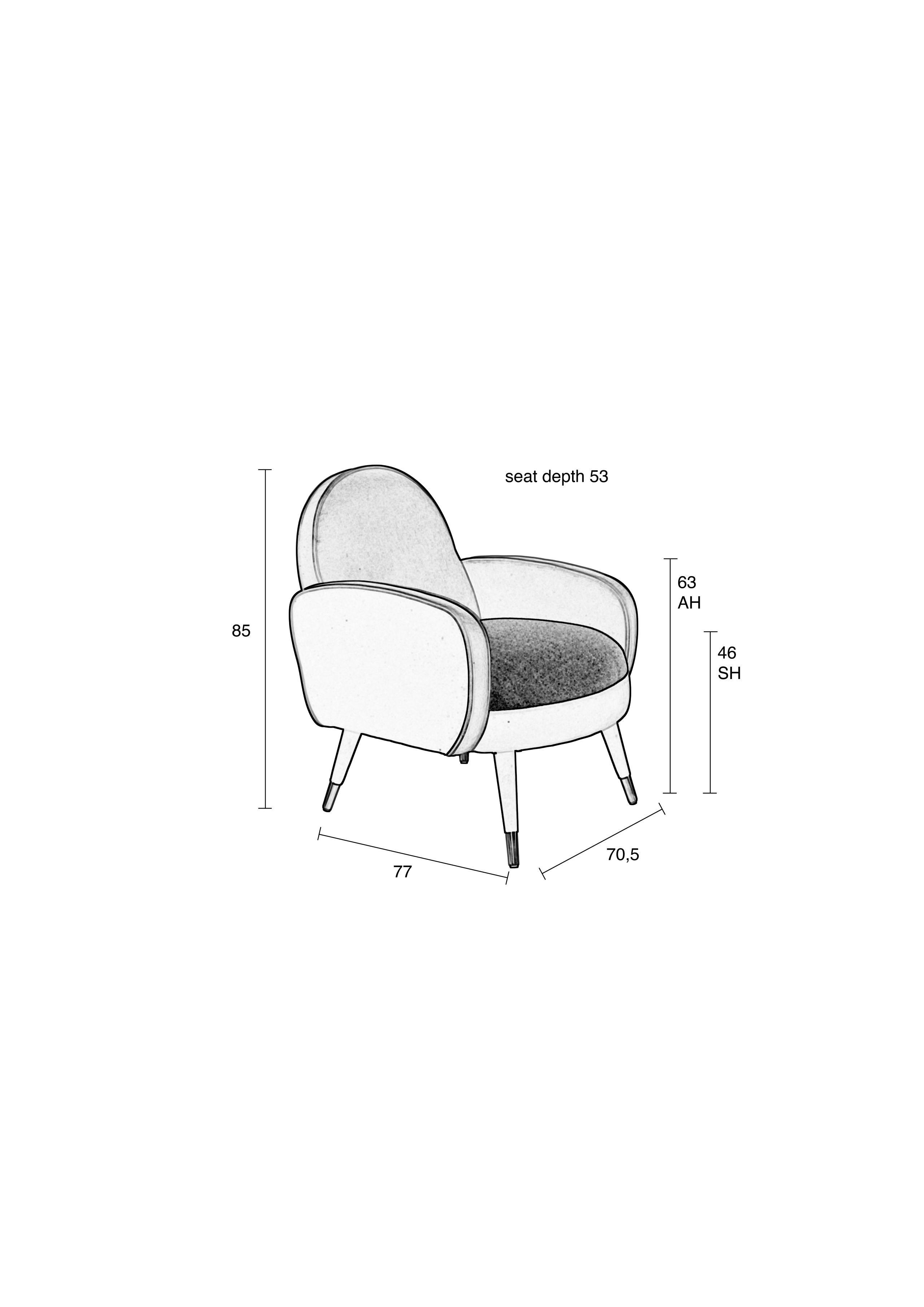 3100137_14 Retro Sessel Cocktailsessel SAM Schwarz Lounger