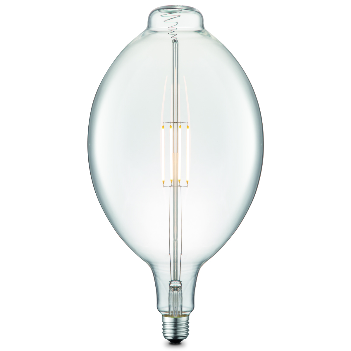 Vintage LED Glühbirne XXL Oval 33 x 18 cm dimmbar Klarglas