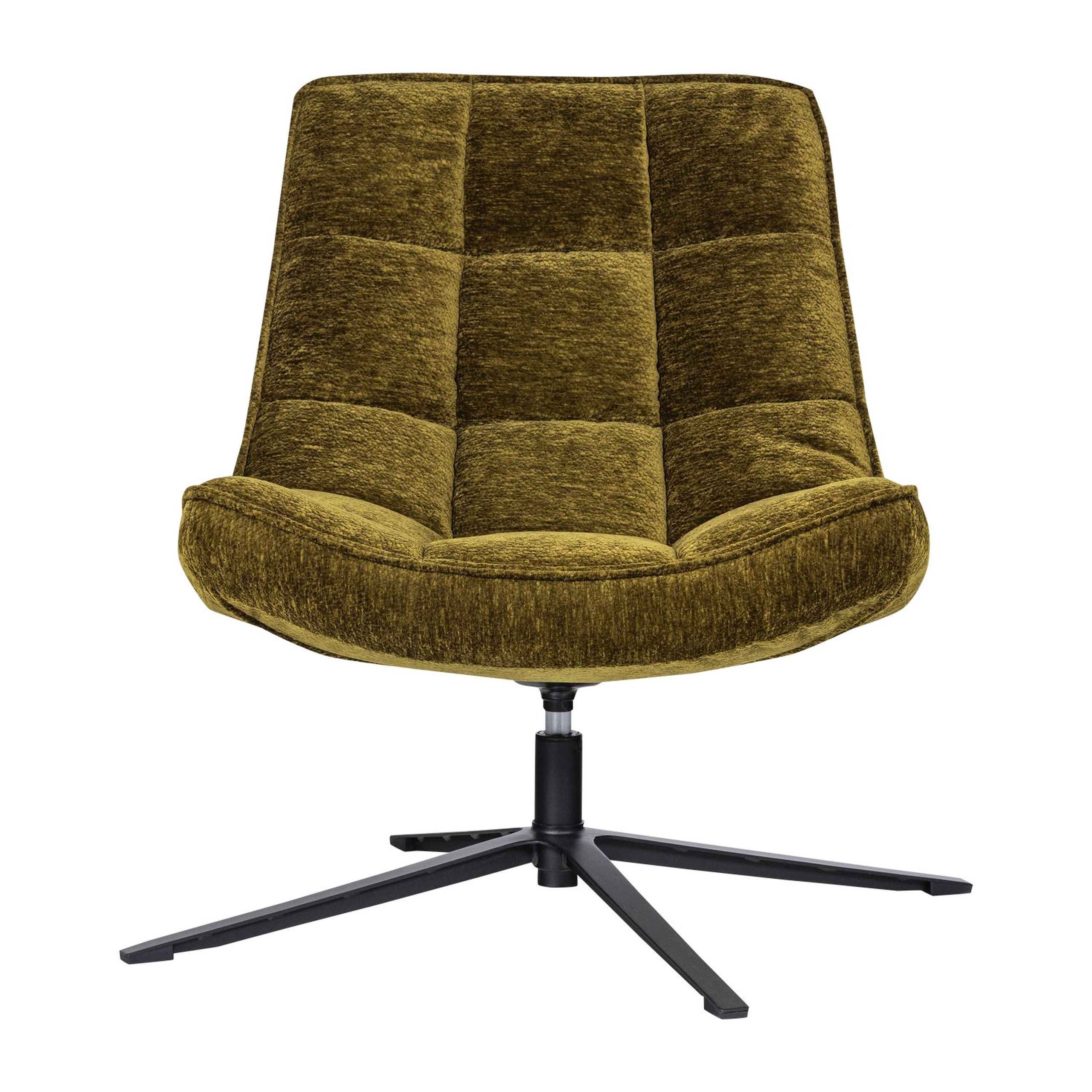 Retro Drehsessel Relaxsessel Maudi Chenille Grün