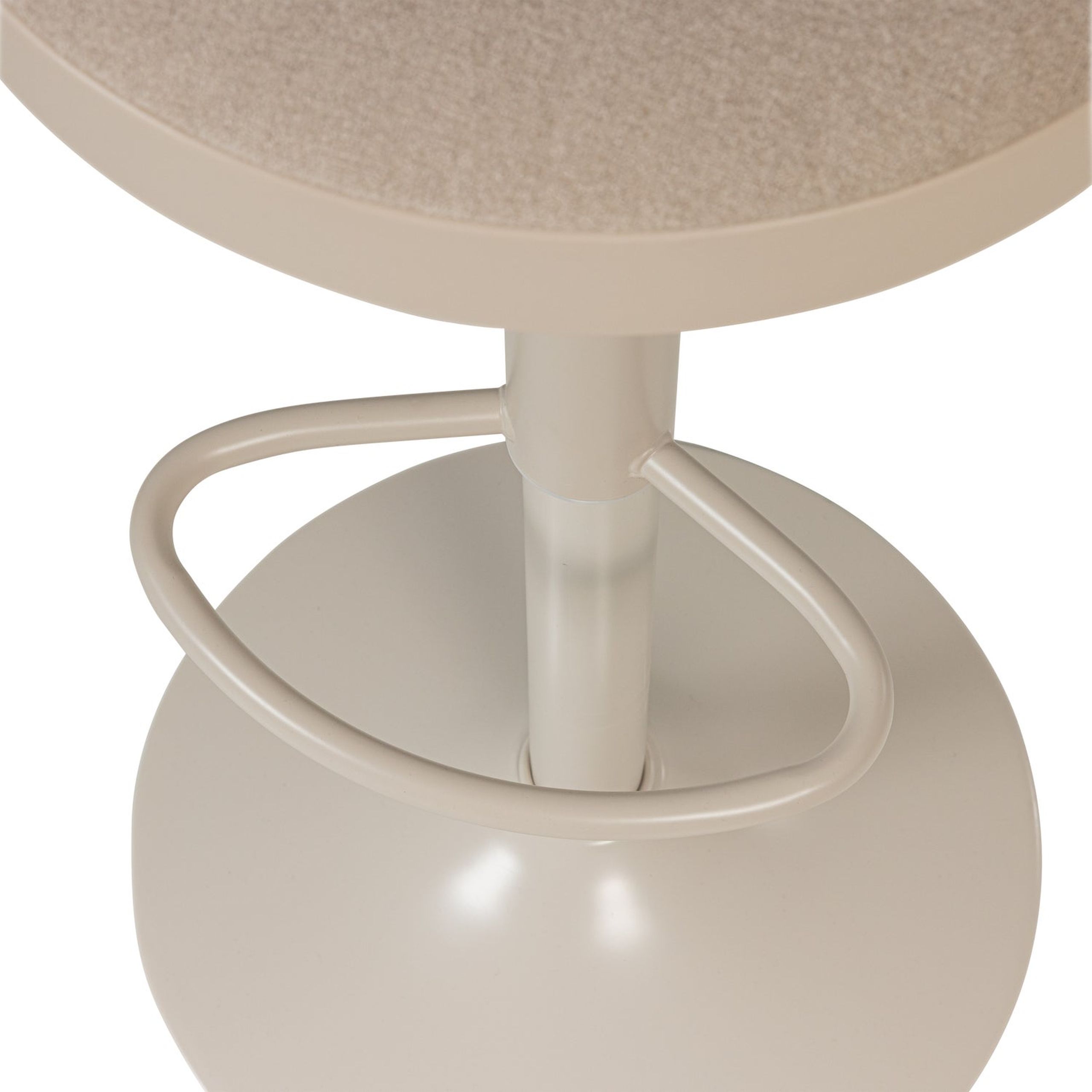 Retro Barhocker Mevo höhenverstellbar Sand Chenille