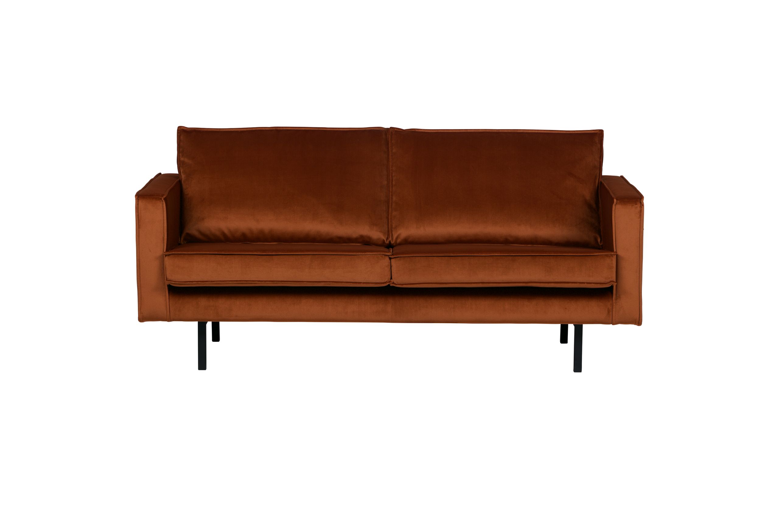 Retro Samtsofa Rodeo 2,5-Sitzer Rost