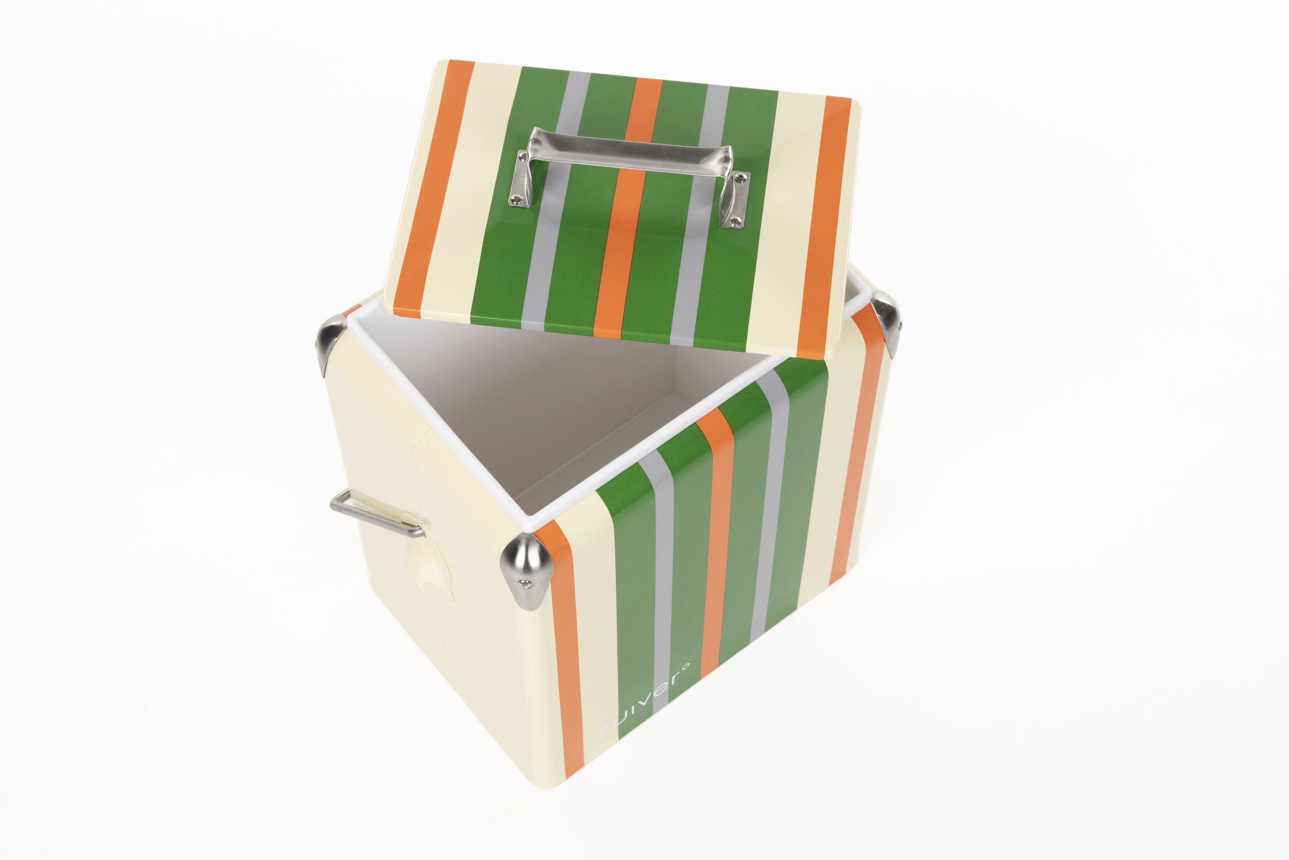 Kühlbox Kühlbehälter Cooler Be Wine mit Flaschenöffner Stripes Cream