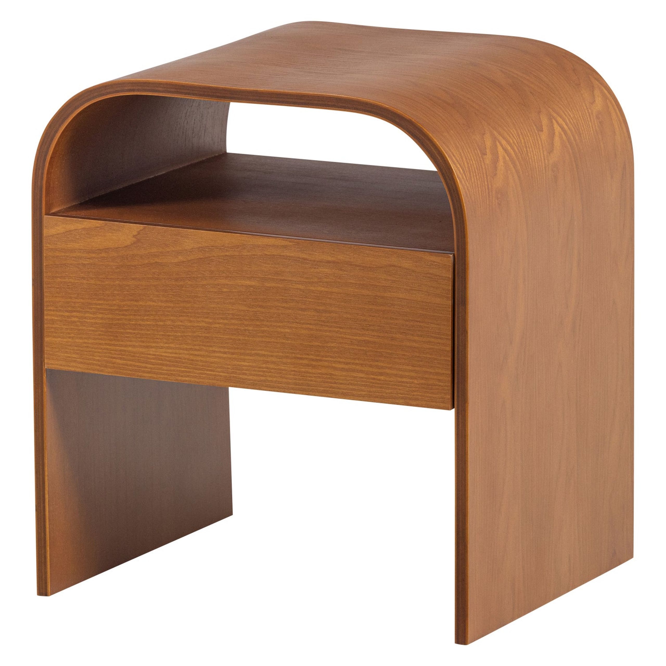 Retro Nachttisch Momo abgerundet stehend